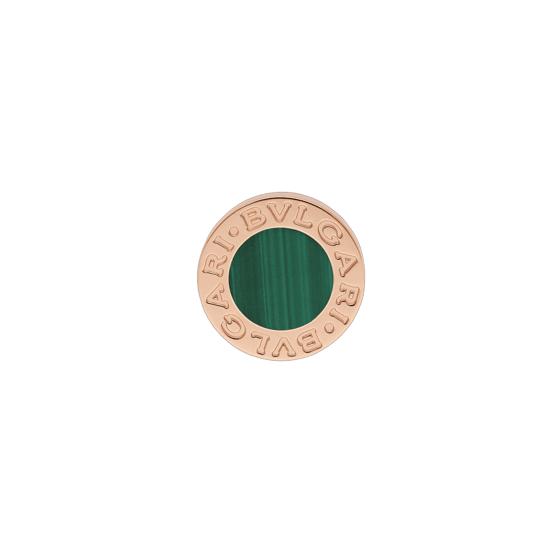 BVLGARI BVLGARI Single Earring — Rose gold, malachite — OR858200