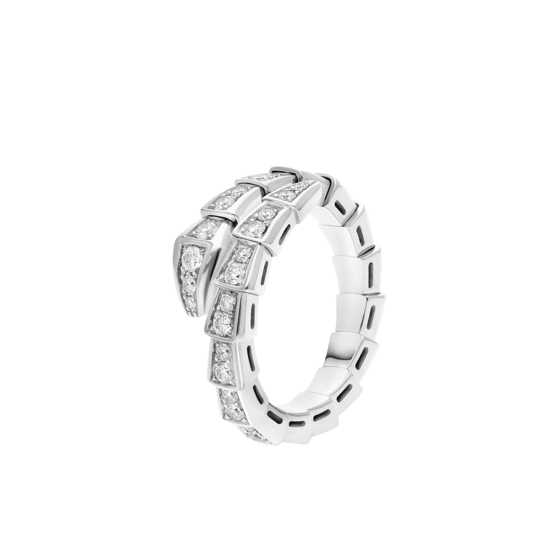 Serpenti Viper Ring — White gold, diamonds — AN858111