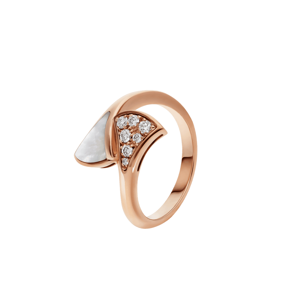 DIVAS’ DREAM Ring — Rose gold, diamonds, mother of pearl — AN858003