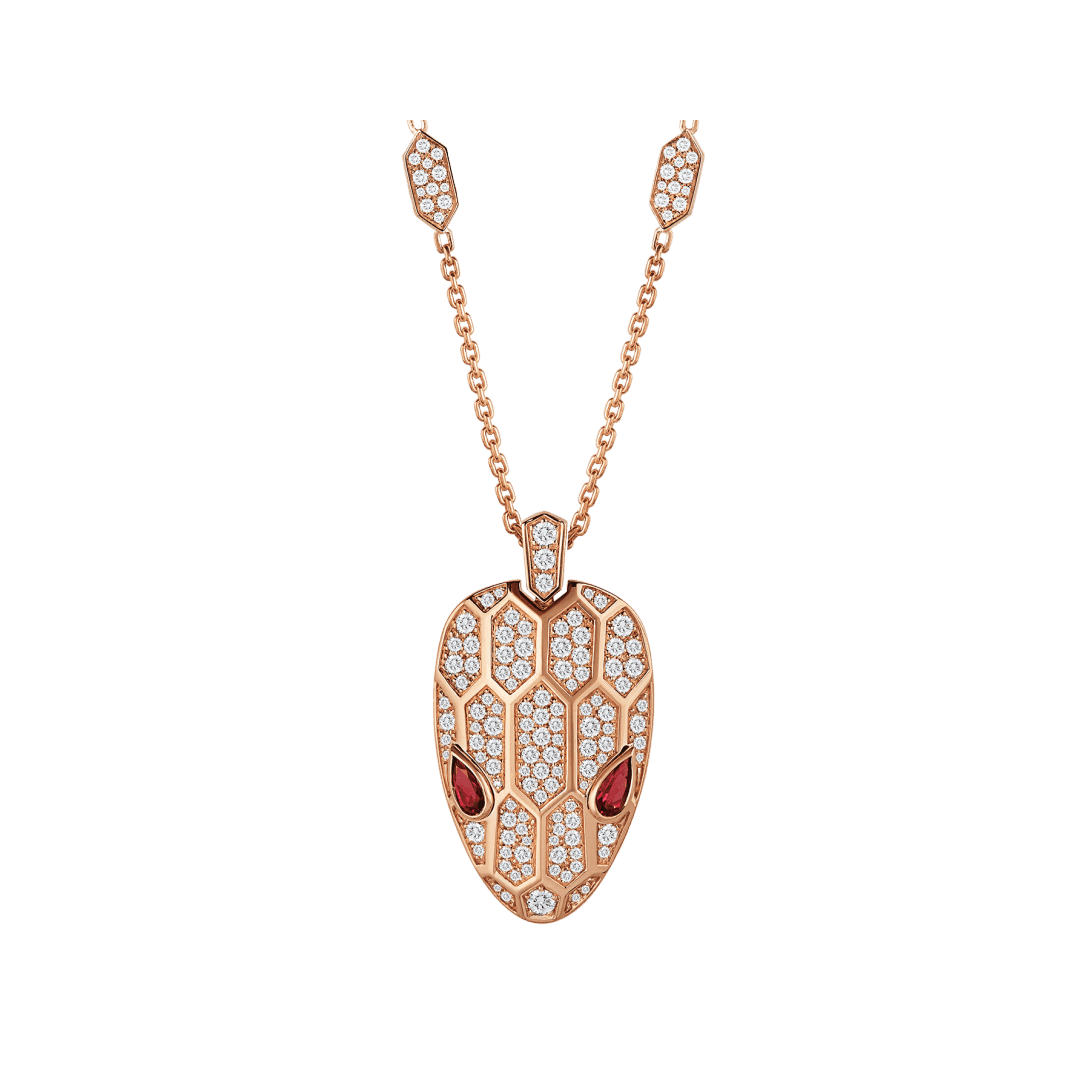Serpenti Seduttori Necklace — Rose gold — 352725