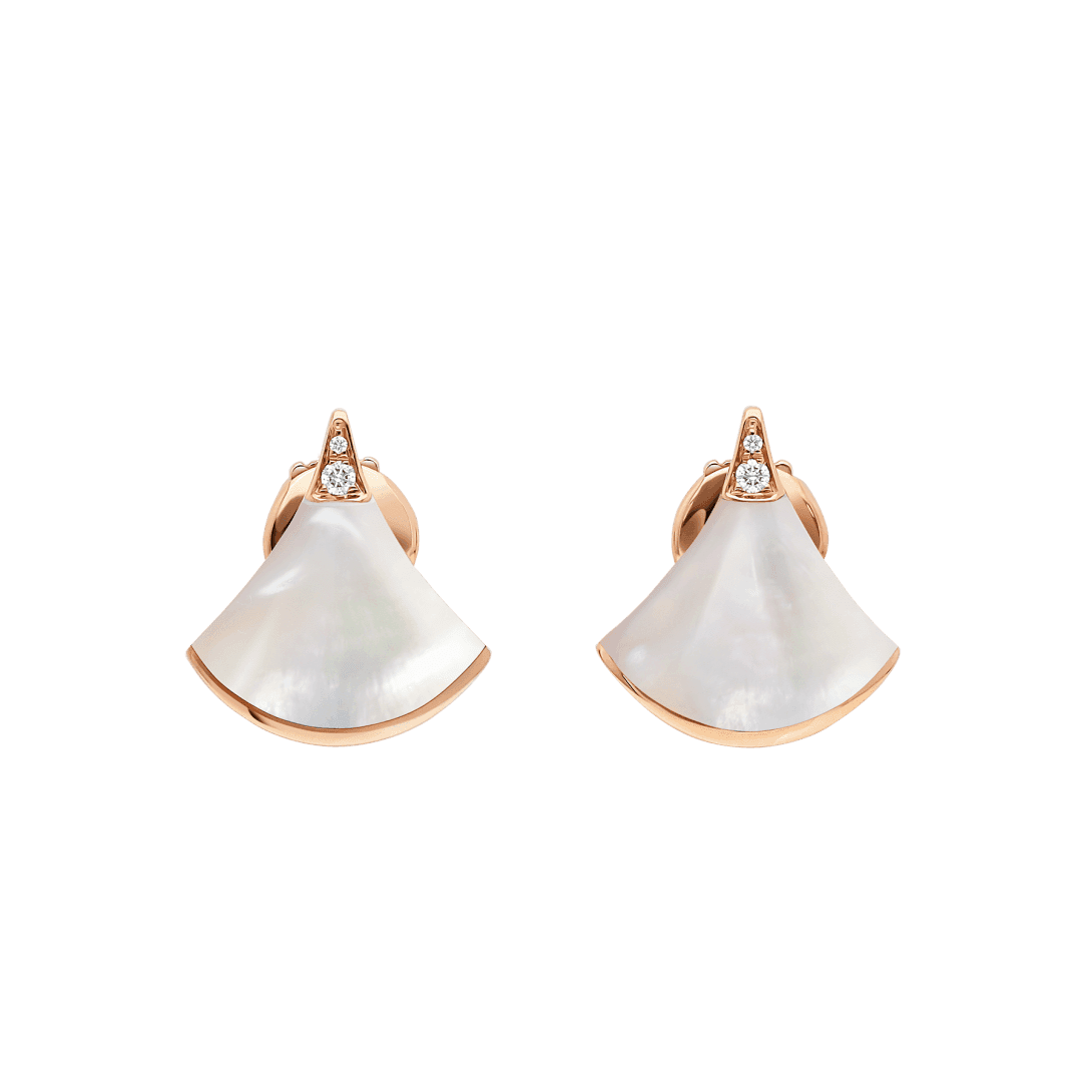 DIVAS’ DREAM Earrings — Rose gold, diamonds, mother of pearl — OR857535