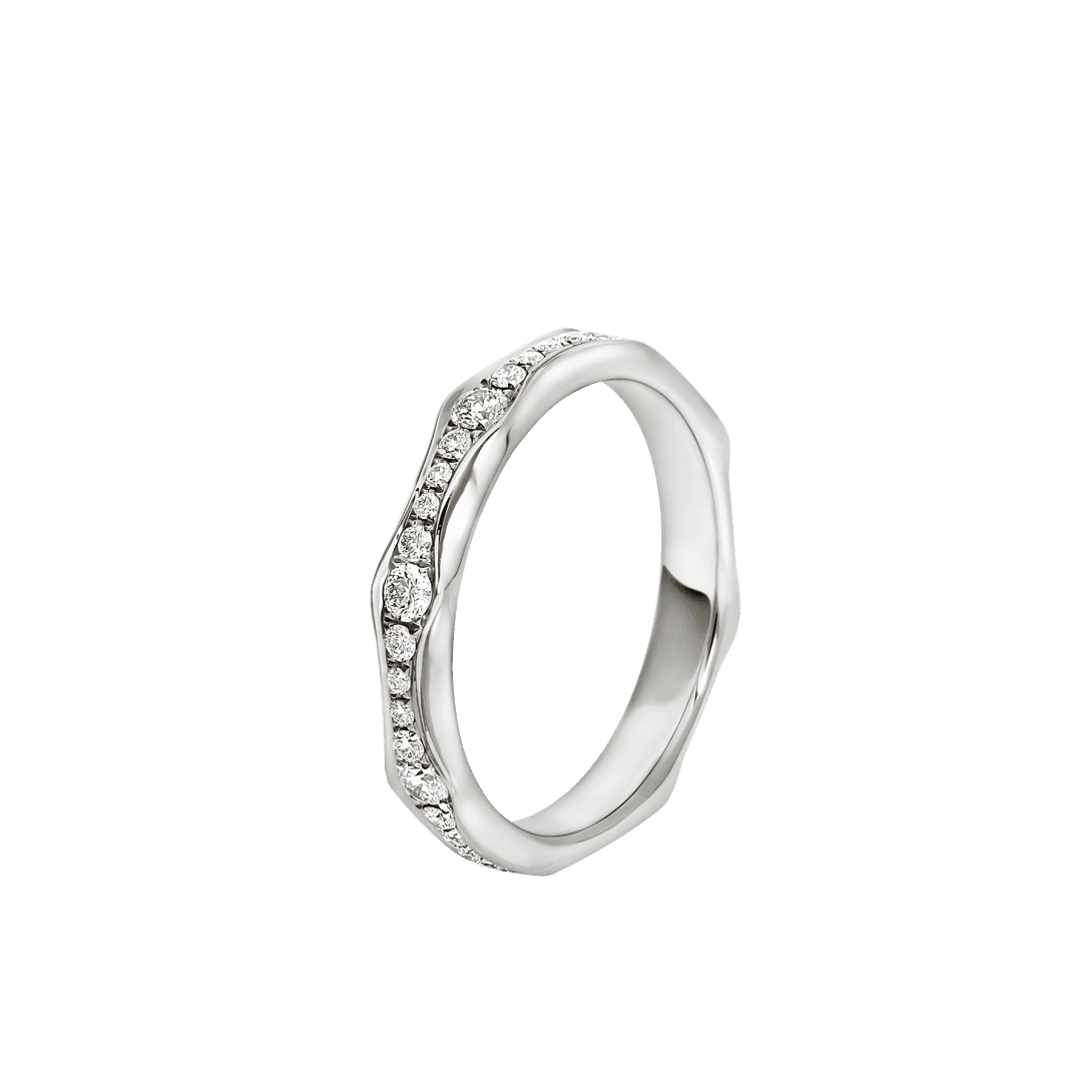 Infinito Wedding Band — Platinum, diamonds — AN857697