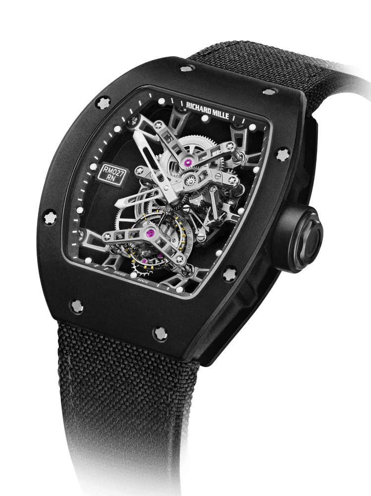 Tourbillon Rafael Nadal RM 027 — Manual winding tourbillon movement with hours and minutes