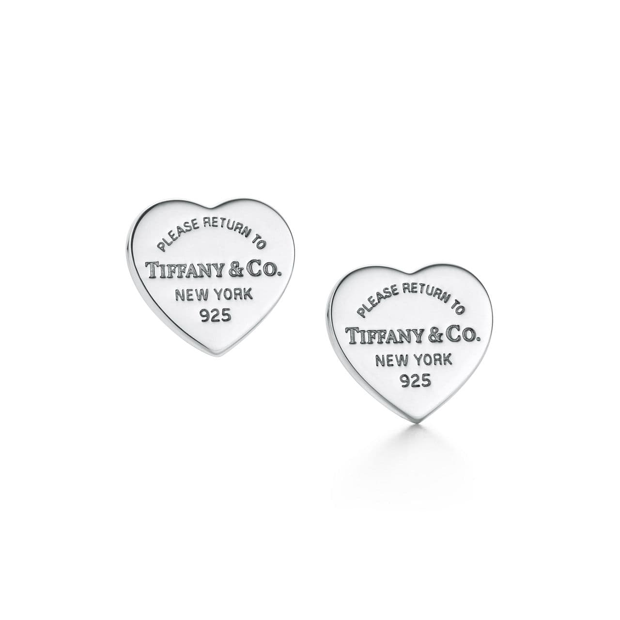 Return to Tiffany Heart Tag Stud Earrings in Silver, Mini — 23900564