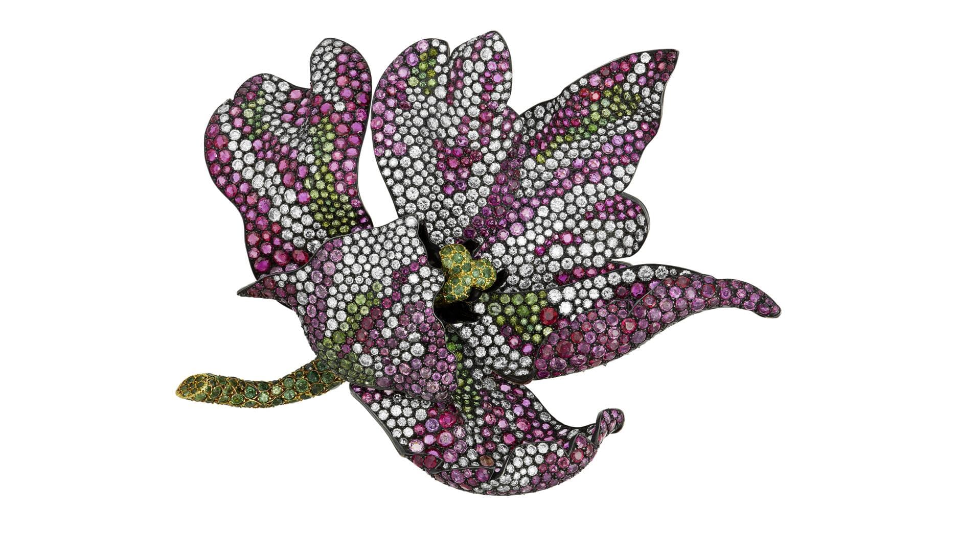 Parrot Tulip Brooch