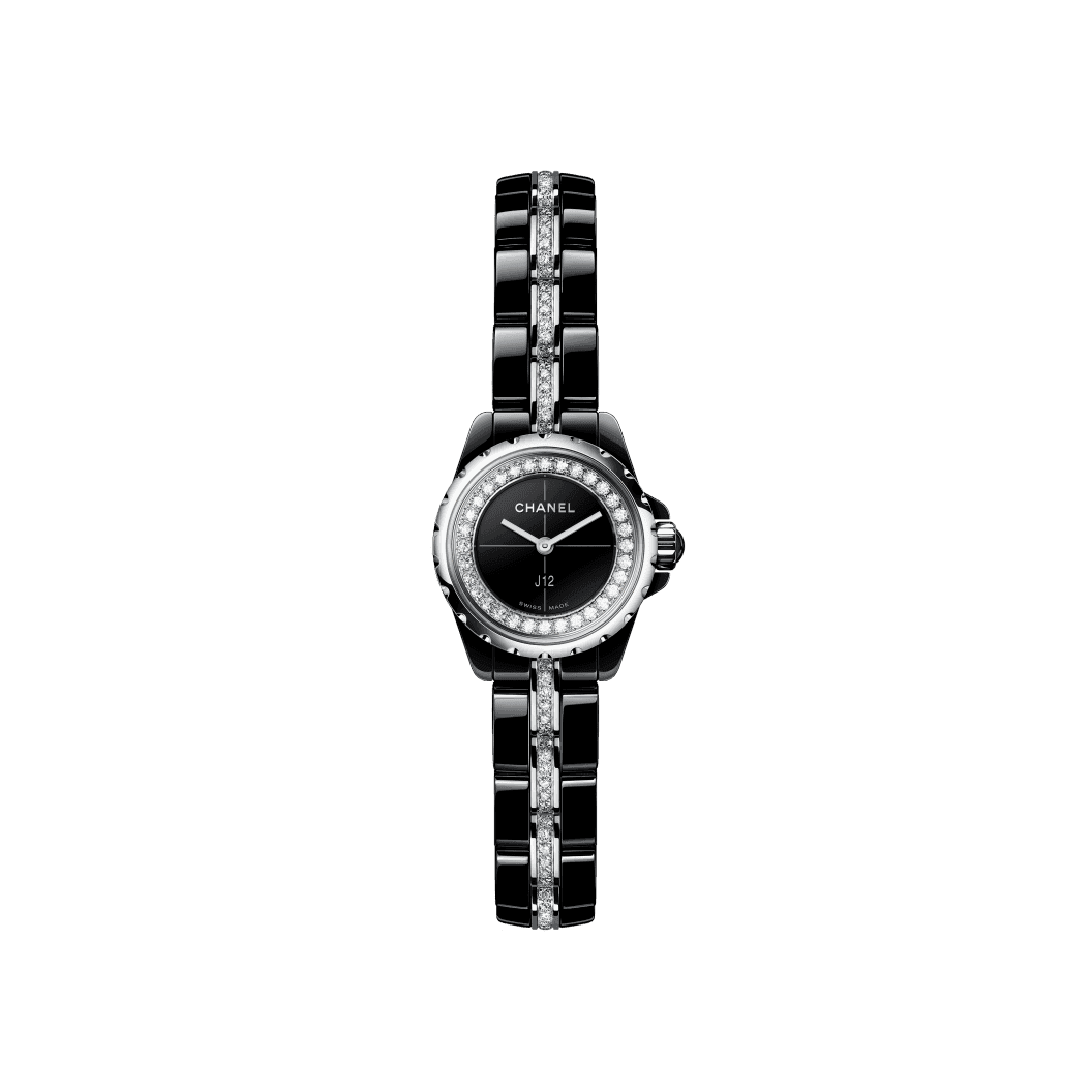 J12∙XS Watch, 19 mm — Black ceramic & Steel — H5236