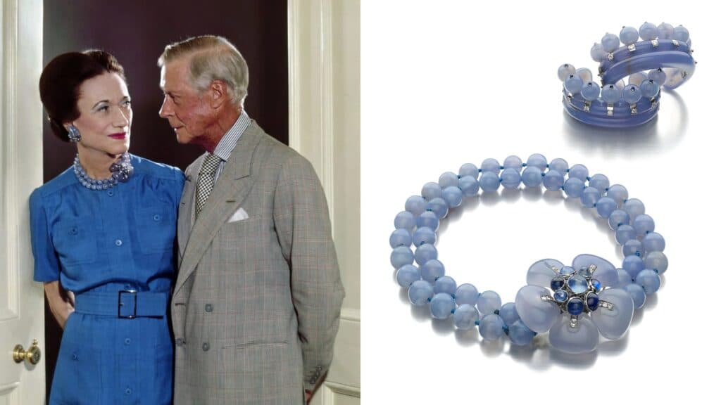 Duchess of Windsor 'Couronne' Chalcedony Cuffs — windsor-couronne-cuffs
