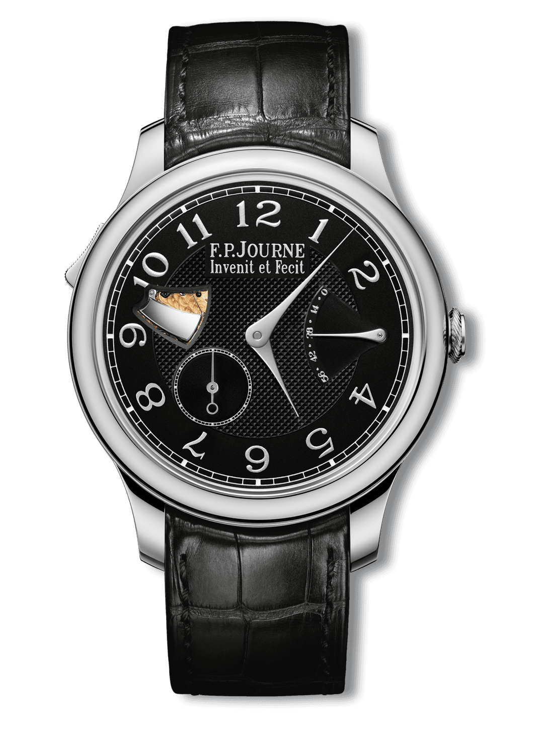 RÉPÉTITION SOUVERAINE BLACK LABEL — Steel, 40 mm, Dial: blackened guilloché Silver, Hands: rhodium plated Steel, Height: 8.5 mm