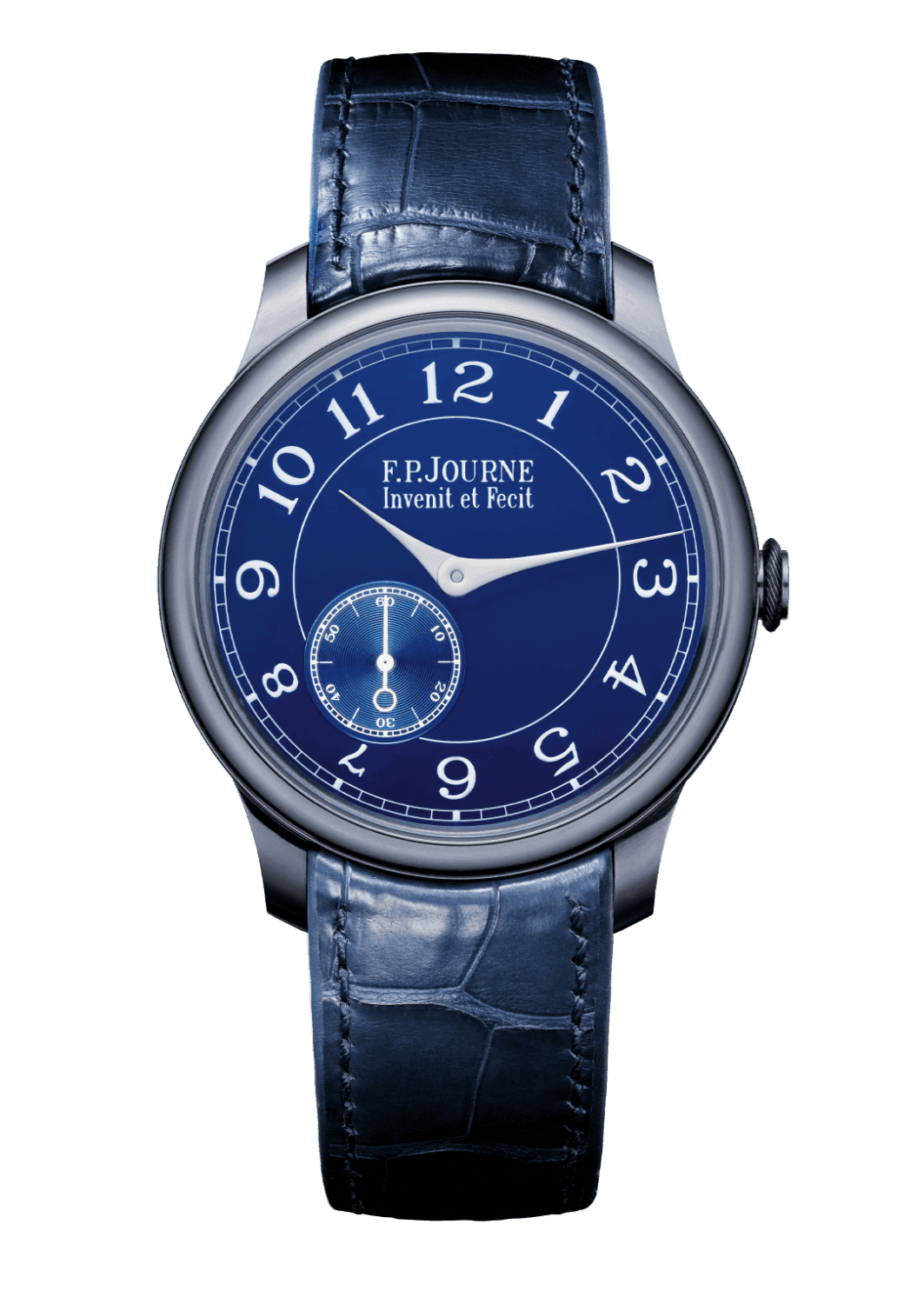 CHRONOMÈTRE BLEU — Tantalum, 39 mm, Dial: Chrome blue, Hands: ivory color Steel, Height: 8.3 mm