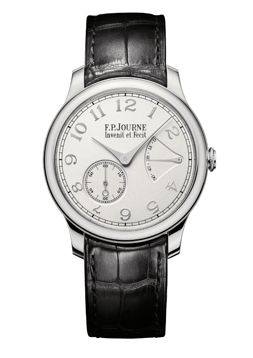 CHRONOMÈTRE SOUVERAIN HAVANA — Platinum, 40 mm, Dial: Havana guilloché Silver, Hands: ivory color Steel, Height: 8 mm