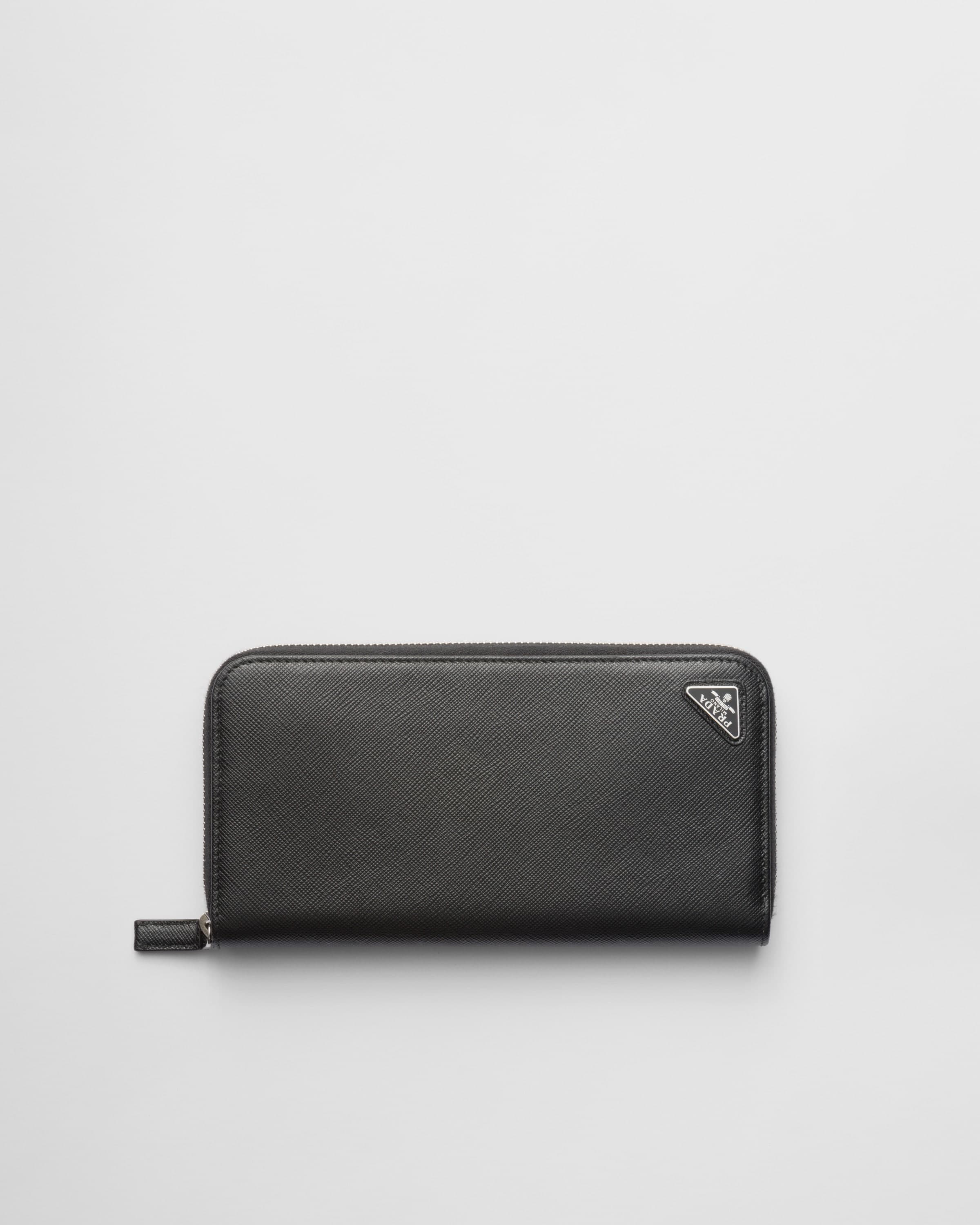 Saffiano wallet — Black — 2ML317_QHH_F0002