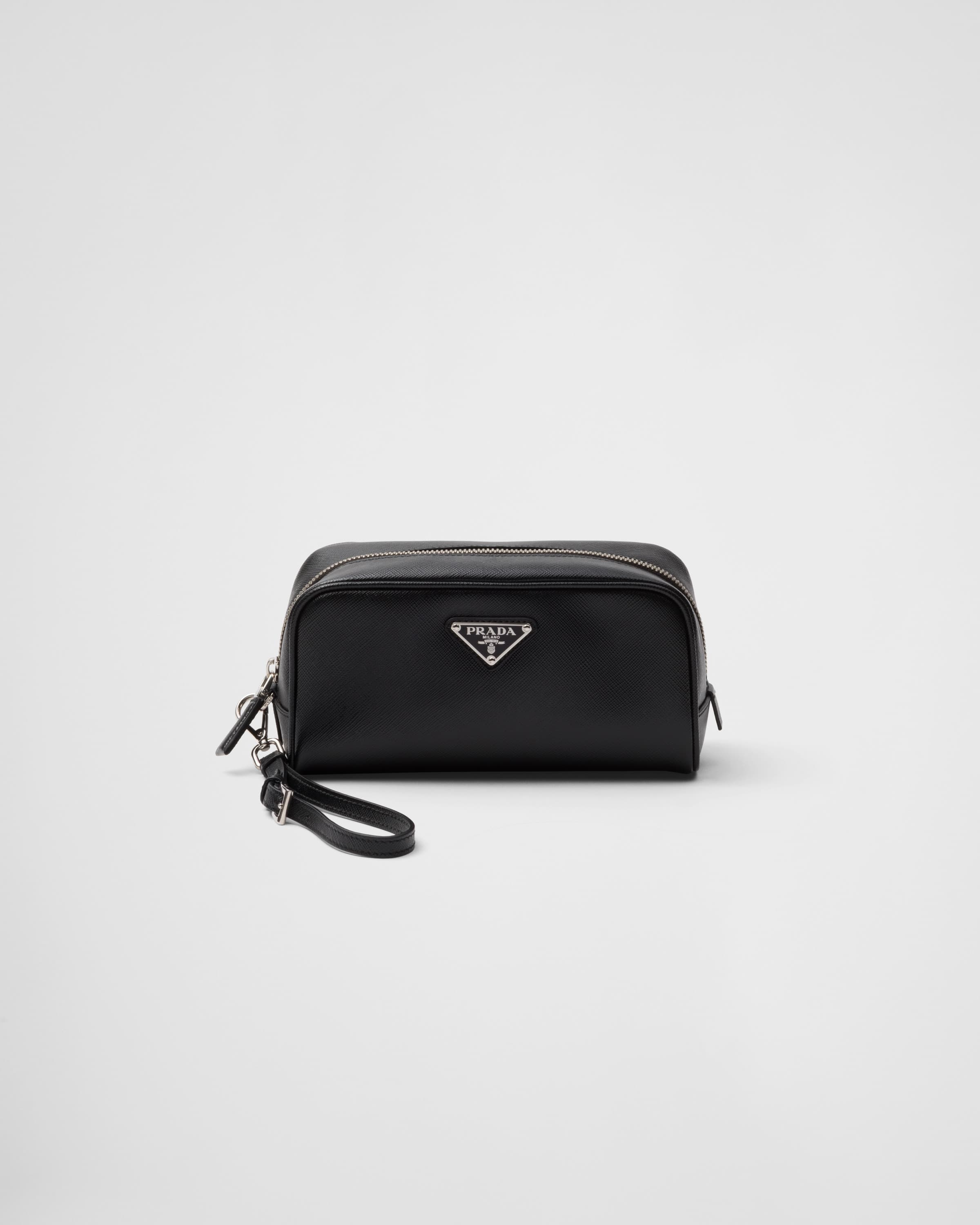 Saffiano leather pouch — Black — 2NE063_PN9_F0002