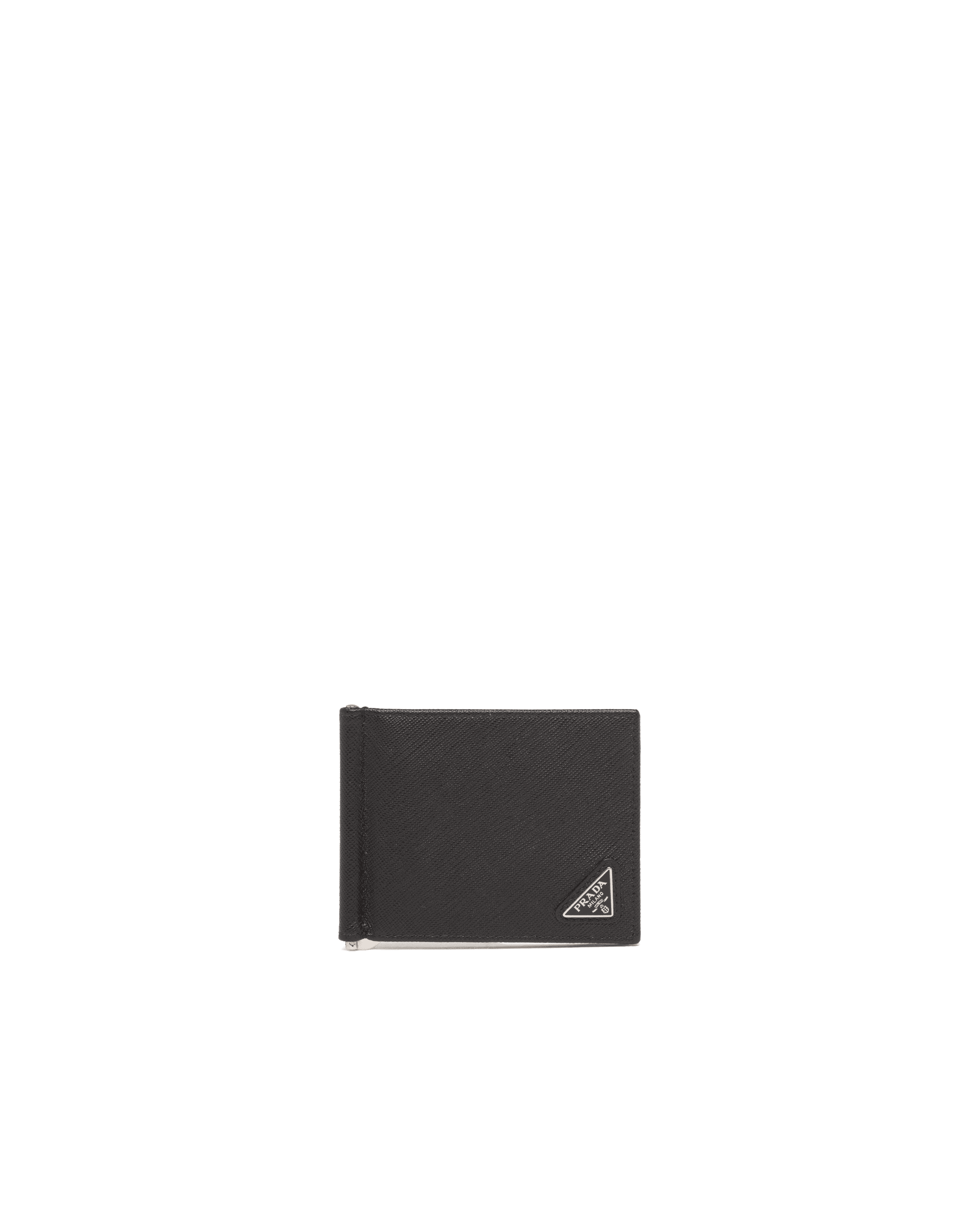 Saffiano Leather Wallet — Black — 2MN077_QHH_F0002
