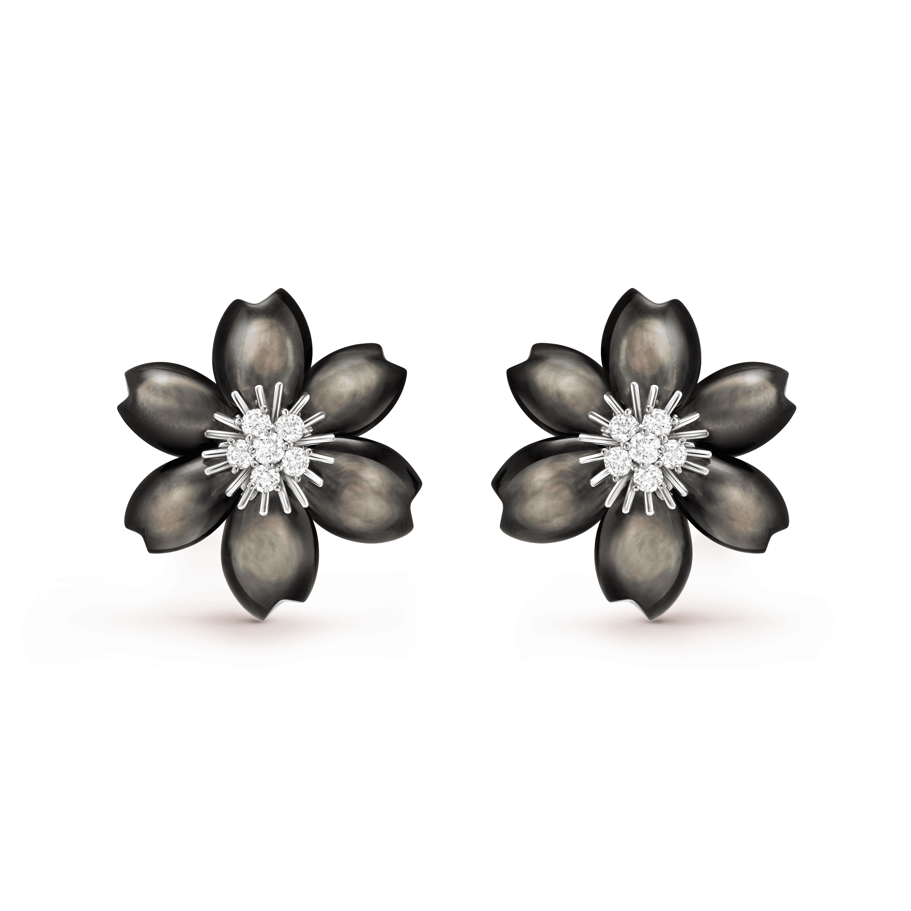 Rose de Noël earrings, small model — VCARA54600