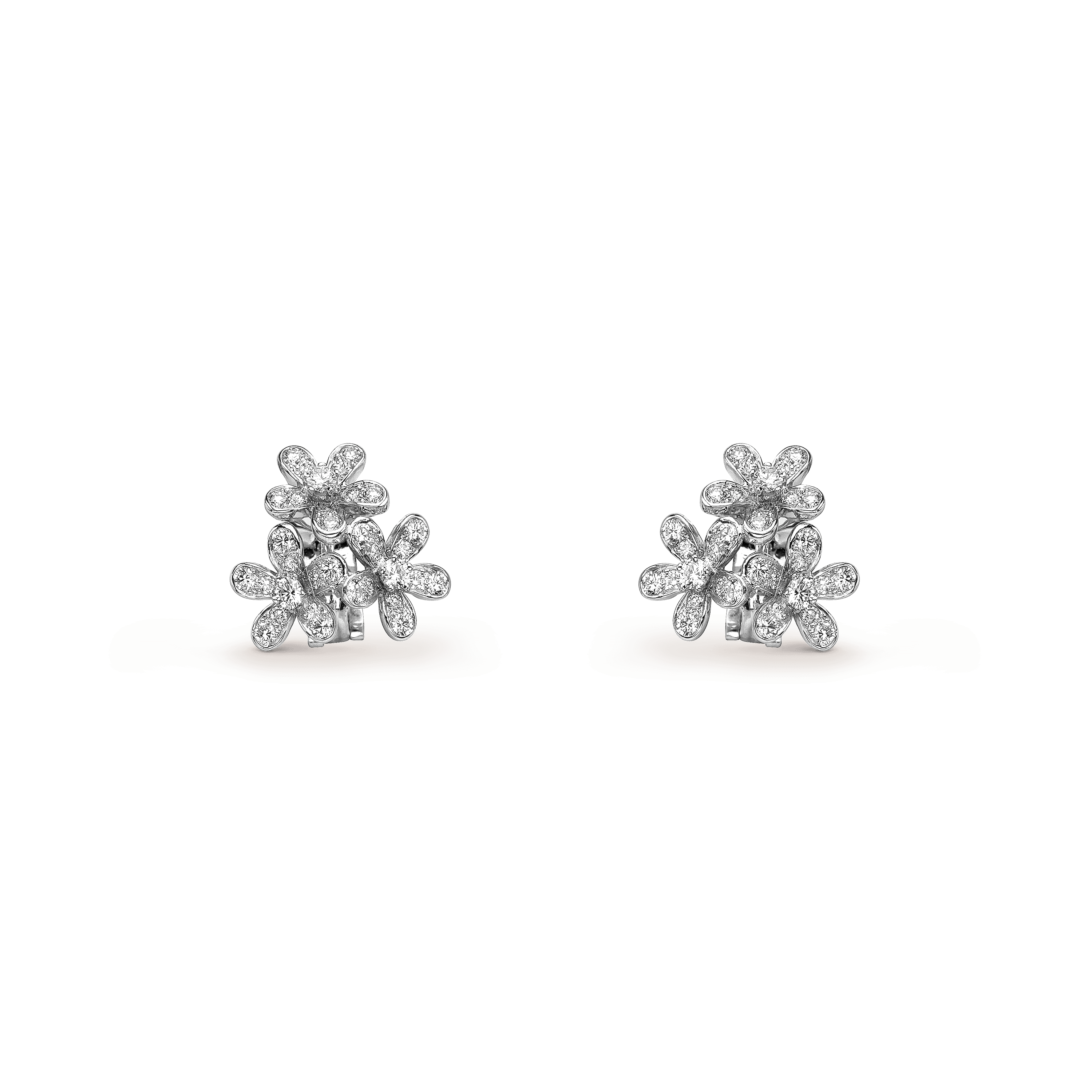 Socrate earrings, 3 flowers — VCARB14300