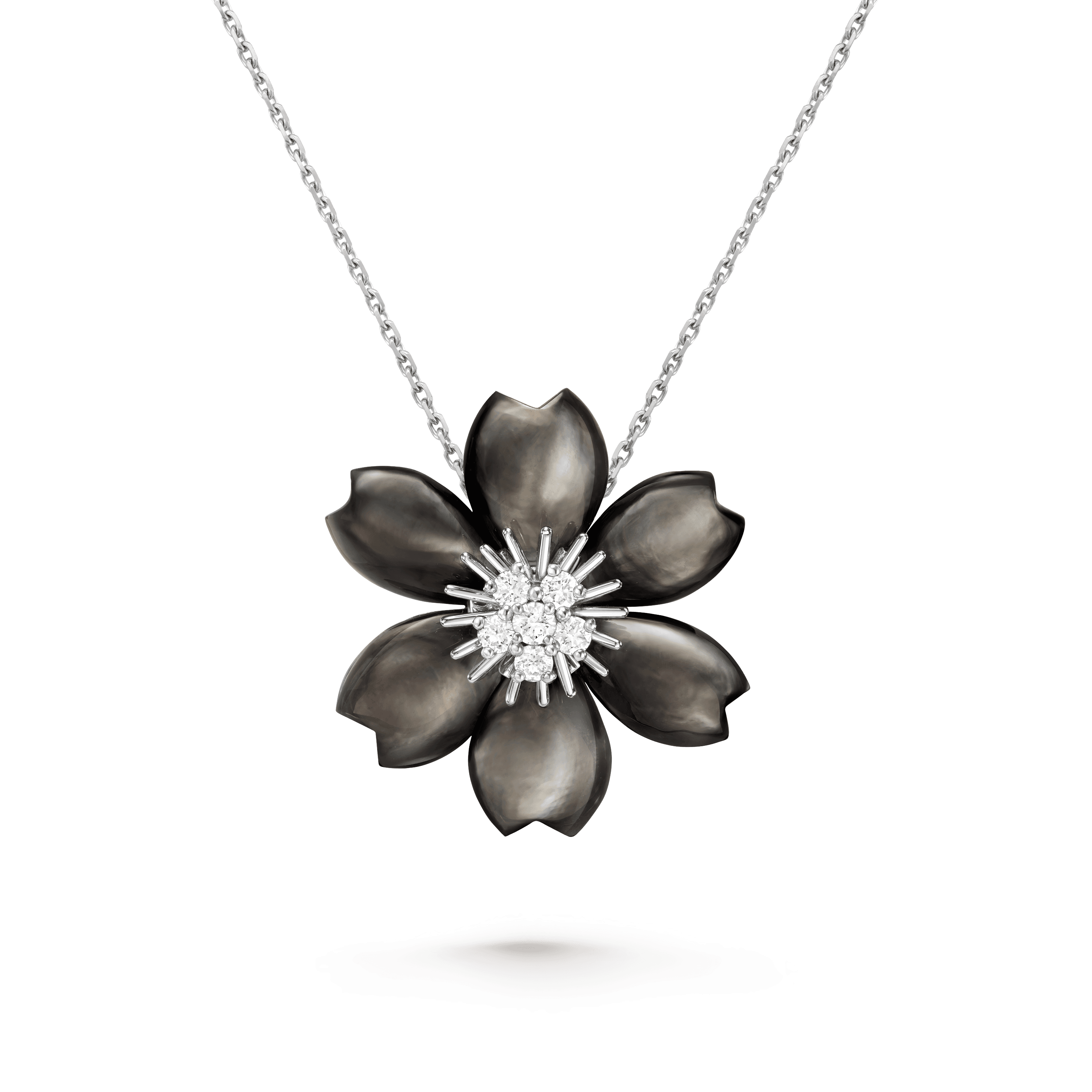 Rose de Noël clip pendant, small model — VCARD30400