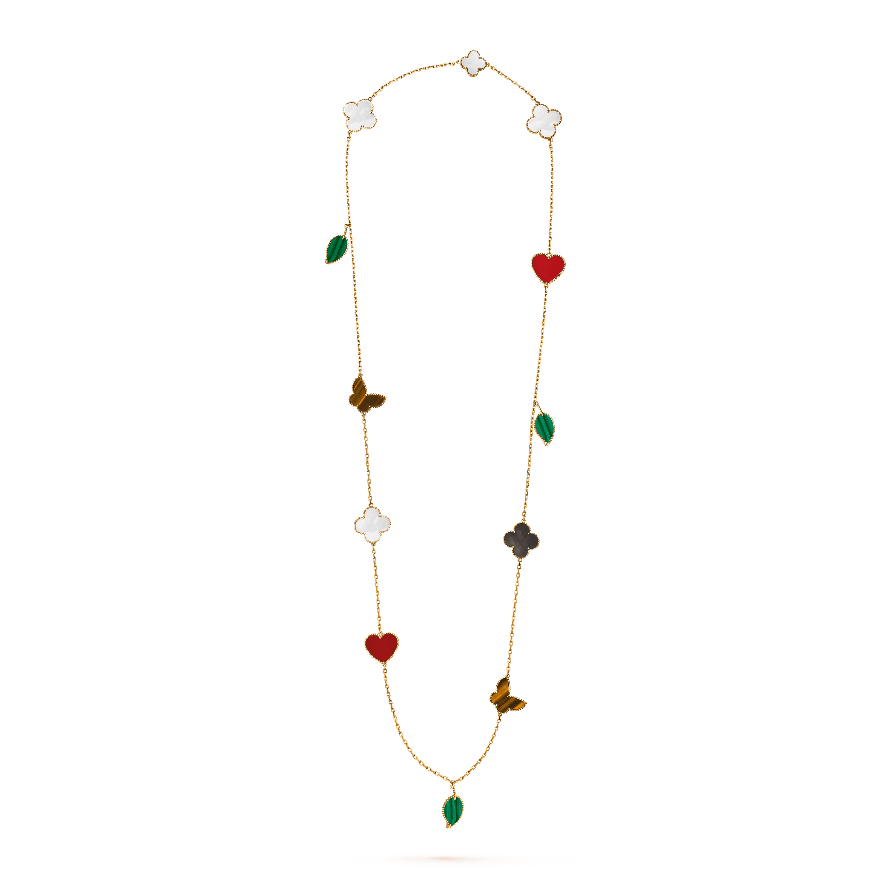 Lucky Alhambra long necklace, 12 motifs — VCARD80100