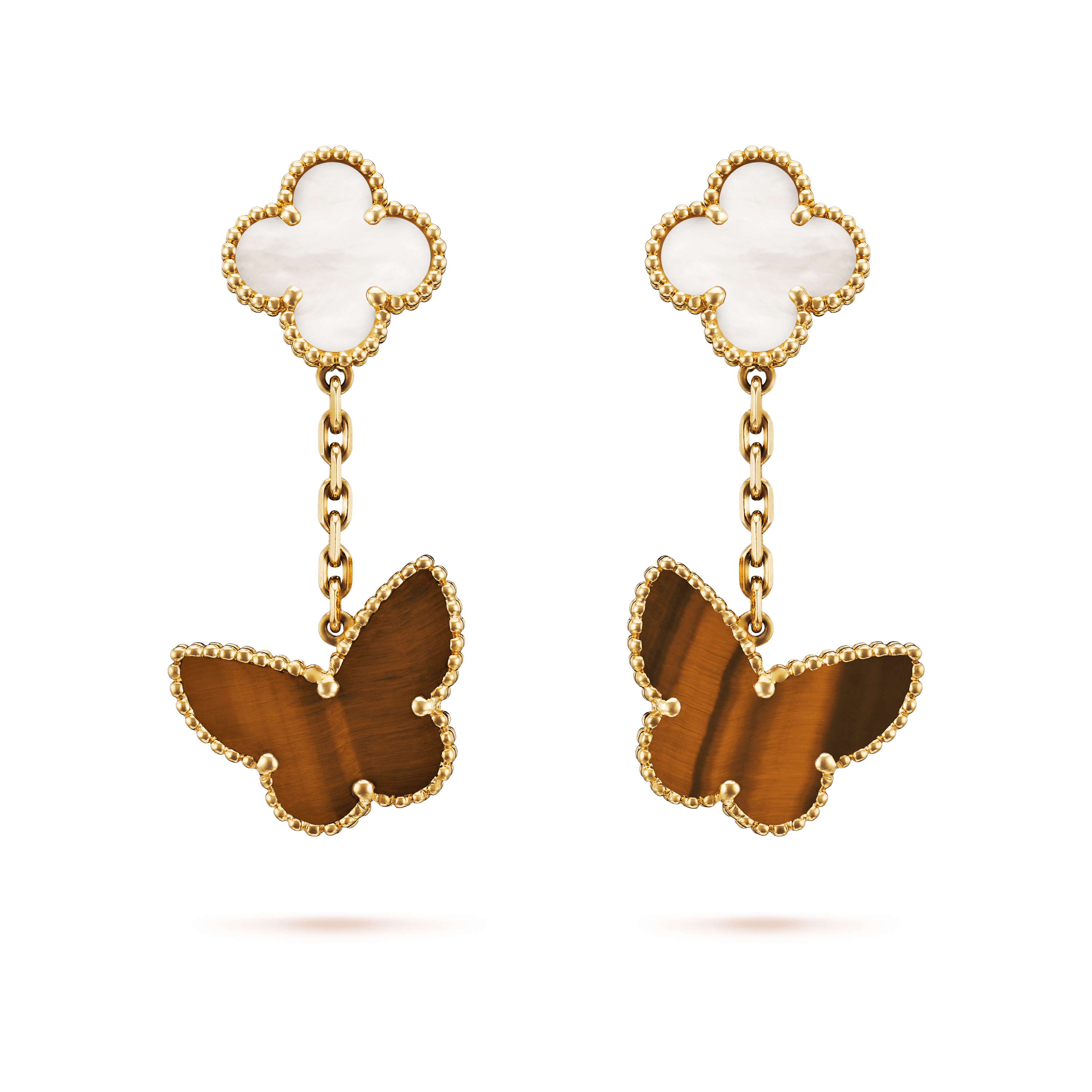 Lucky Alhambra earrings, 2 motifs — VCARD79800