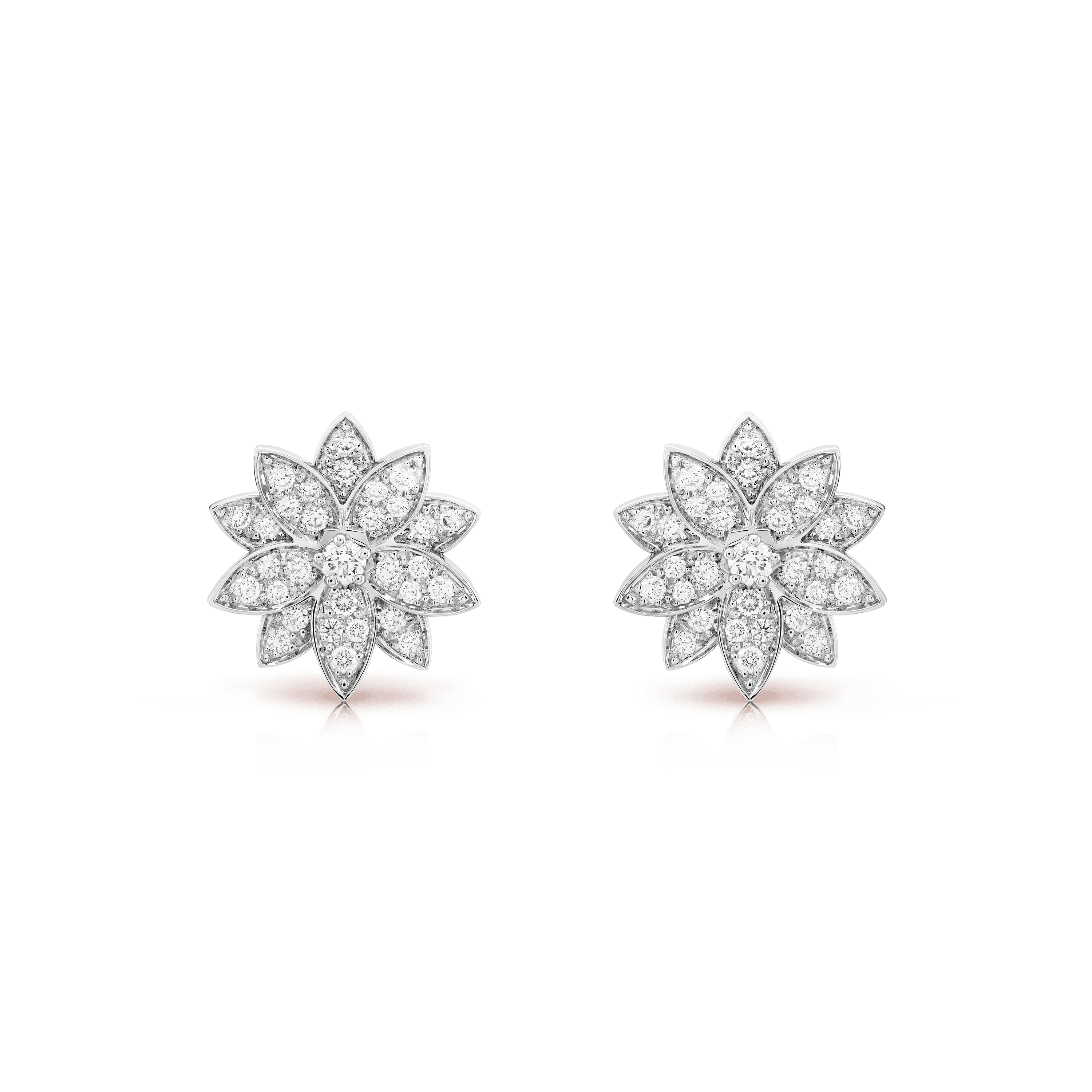 Lotus earrings, small model — VCARO96B00