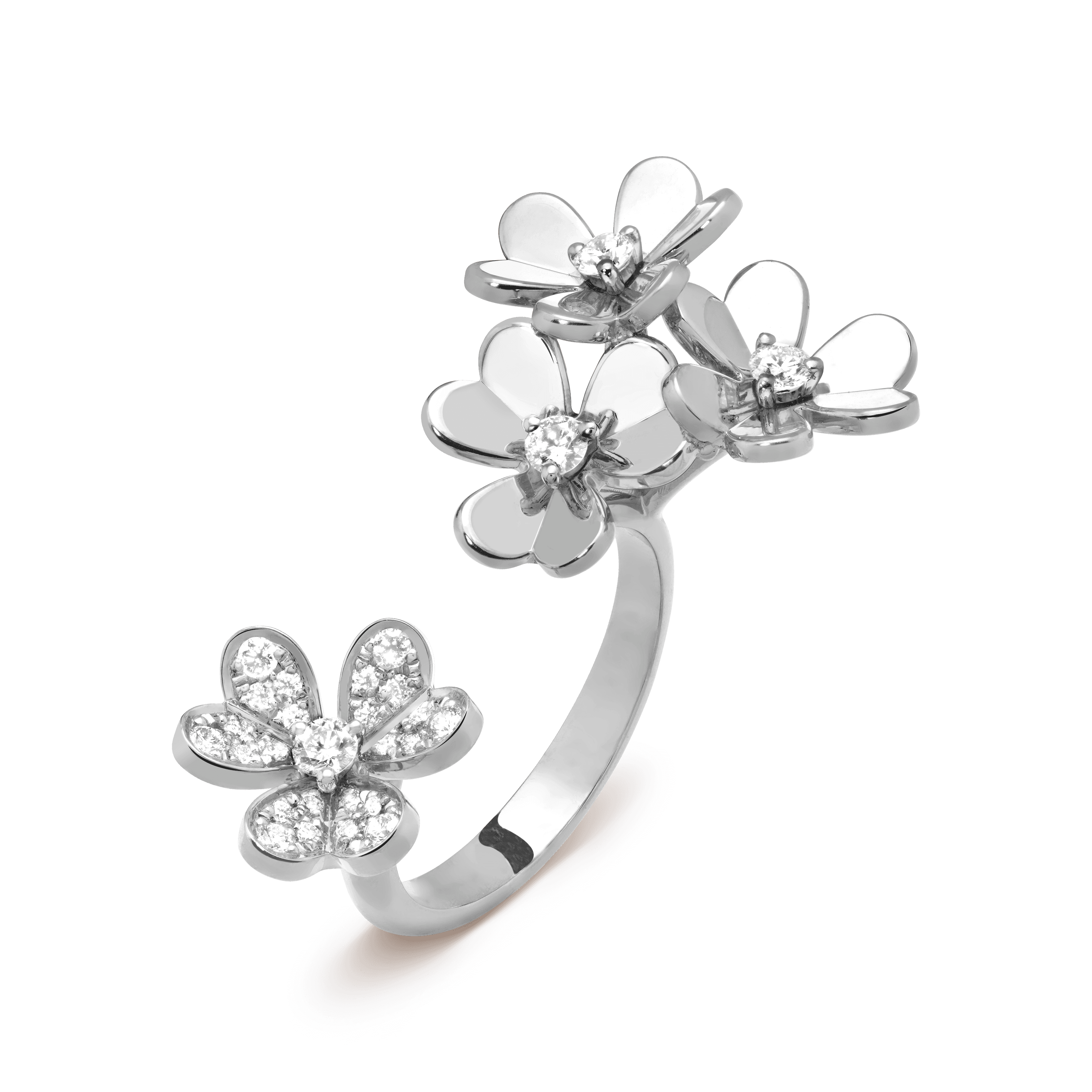 Frivole Between the Finger ring — diamond, white gold — VCARP6L000