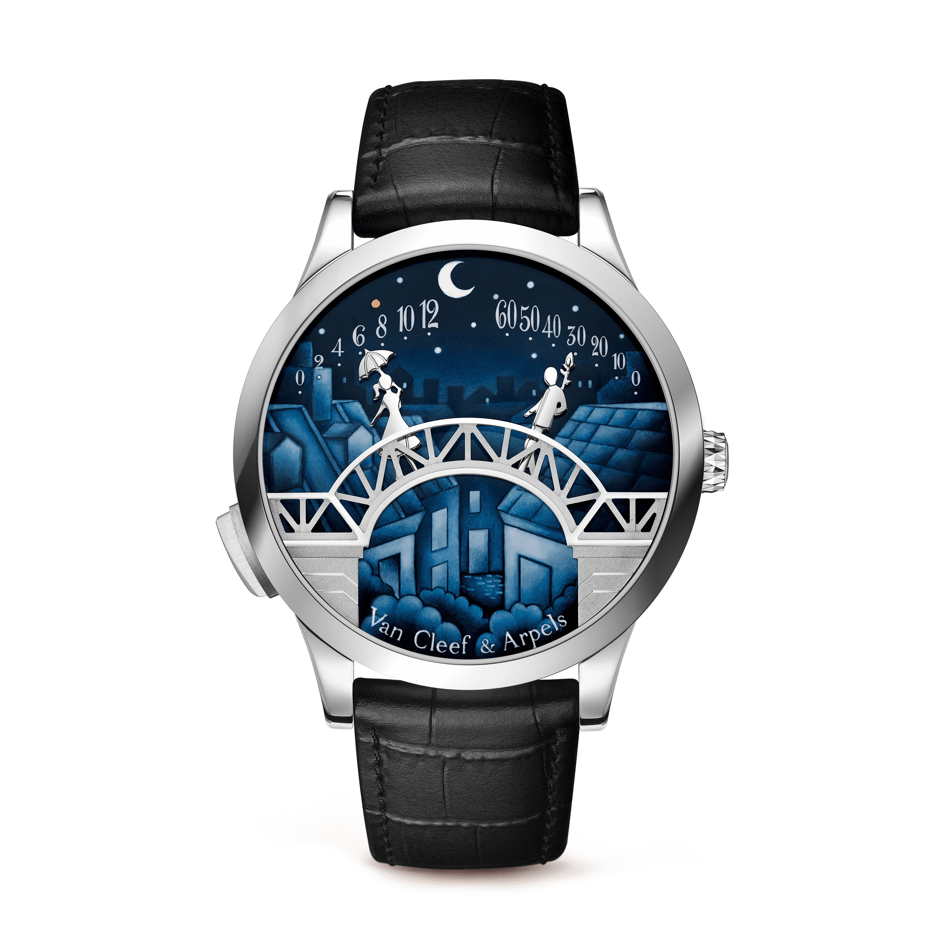 Midnight Pont des Amoureux watch — VCARO90000