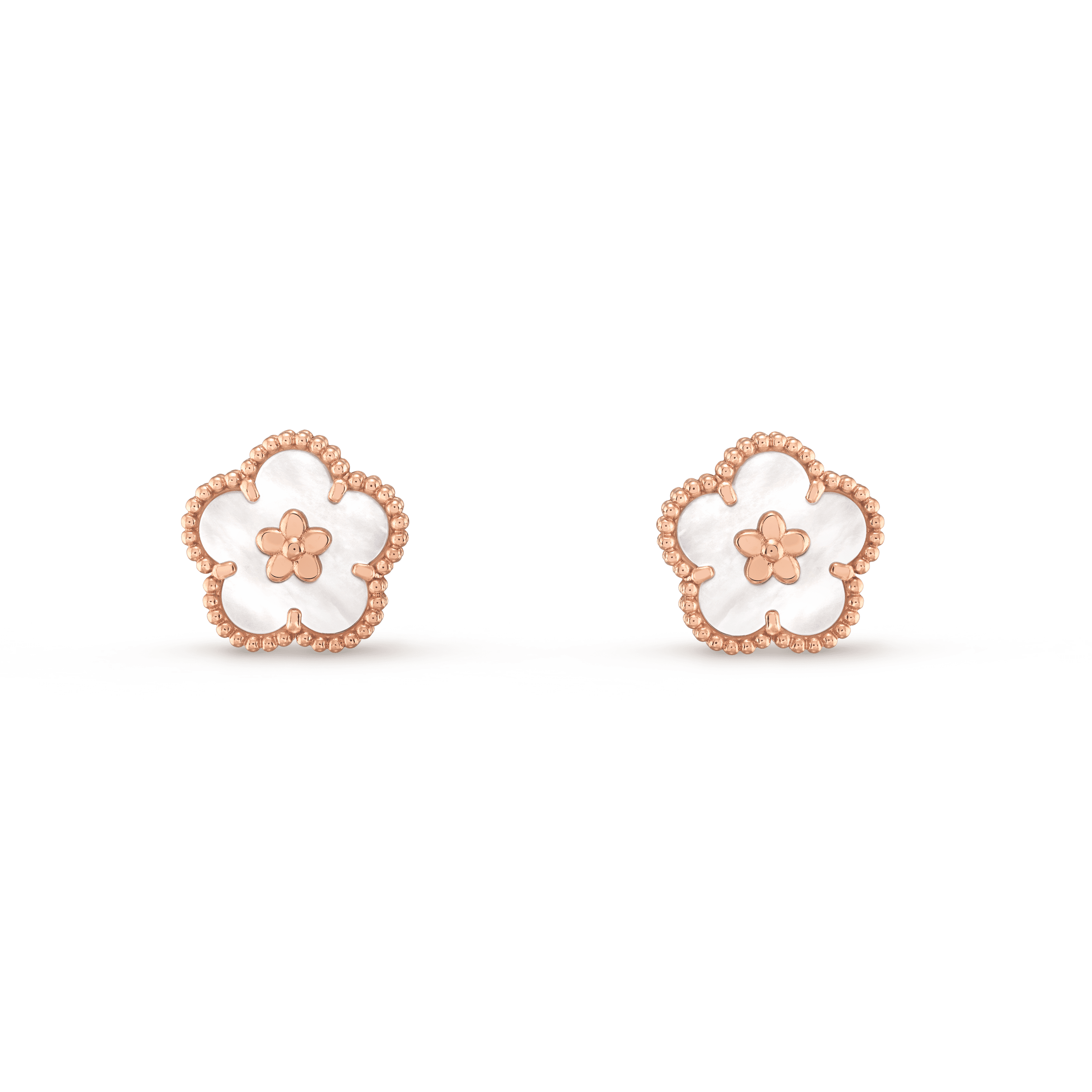 Lucky Spring earrings, plum blossom — VCARP7RU00