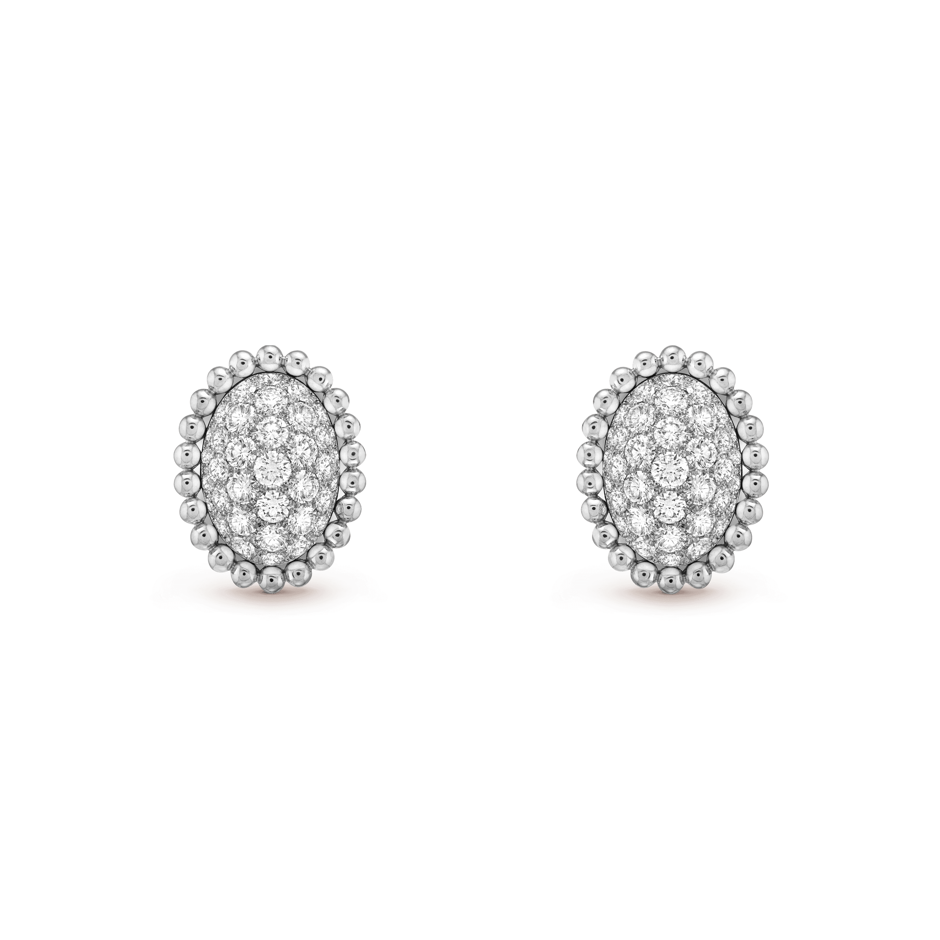 Perlée diamonds pavé earrings — VCARP7UY00