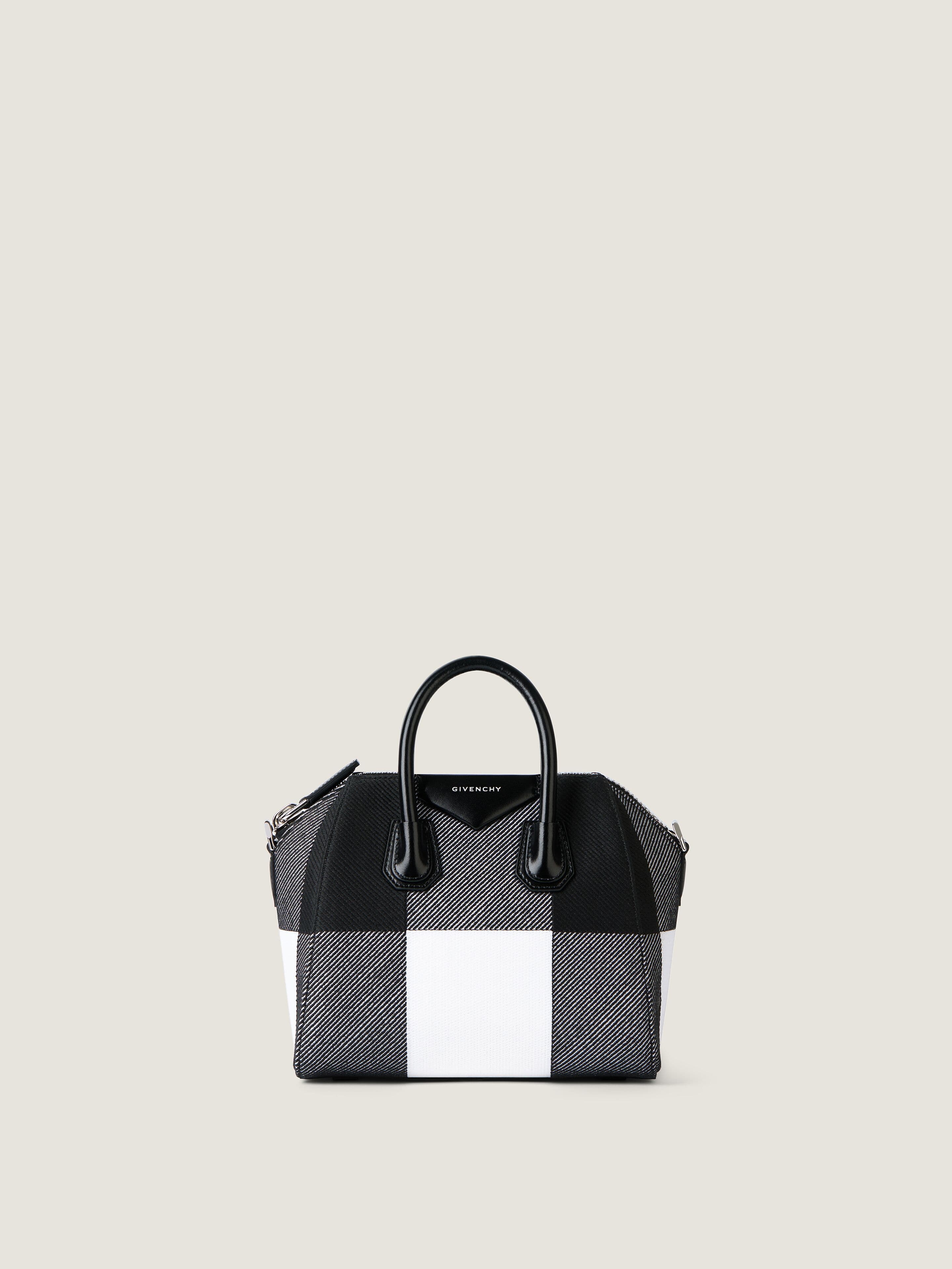Mini embroidered Antigona bag with checks — BB5148B2HC-004