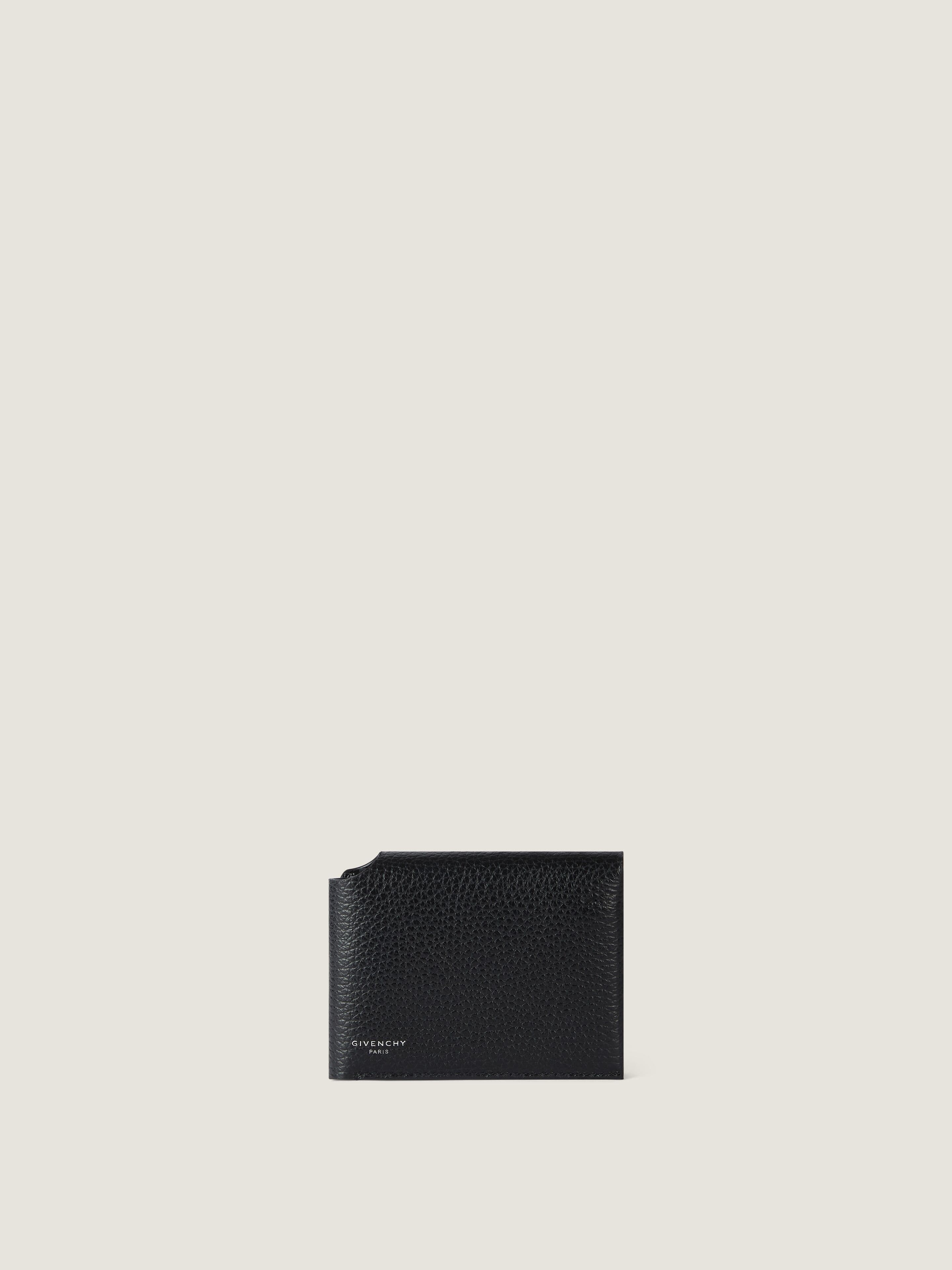 Fold wallet in grained leather — BK60GKB2GY-001