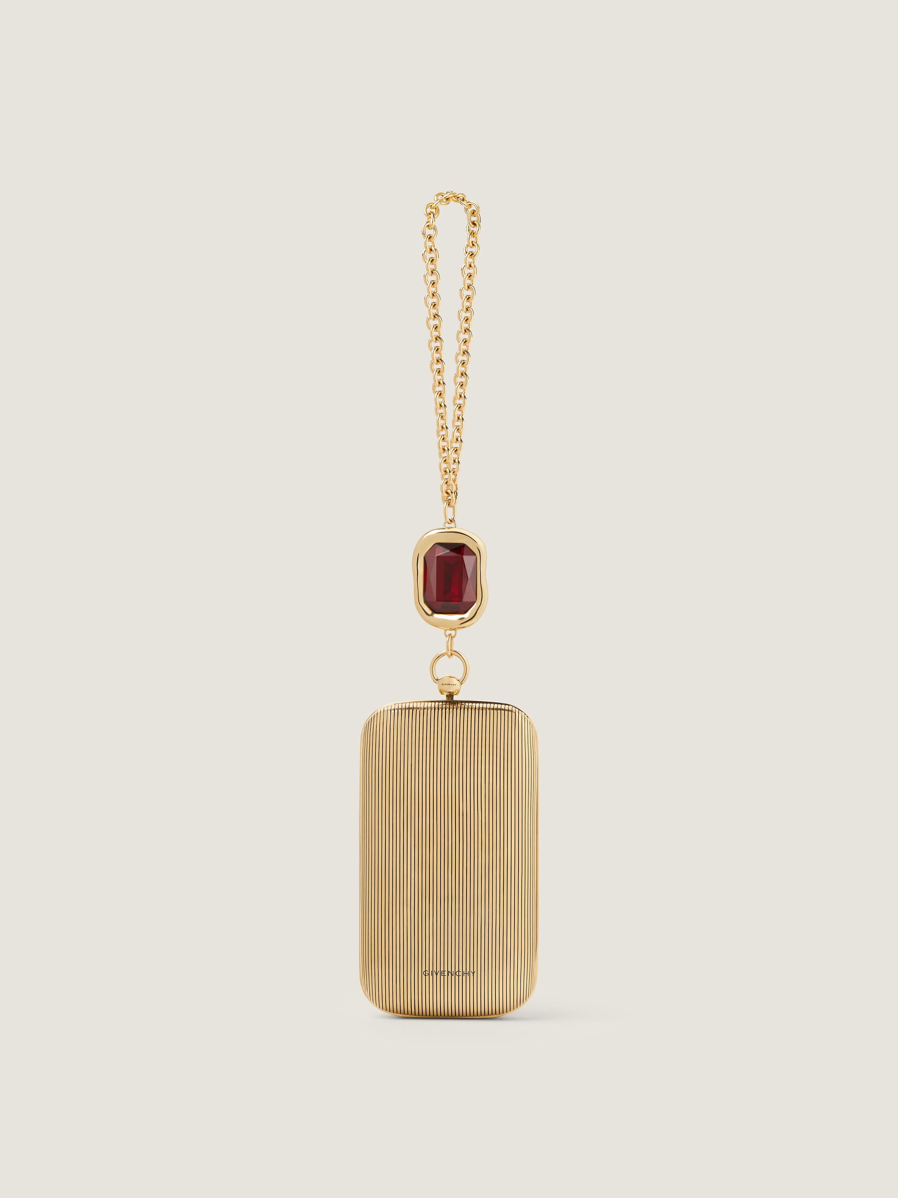 Evening clutch in metal with crystal jewel — BB5150B2BQ-715