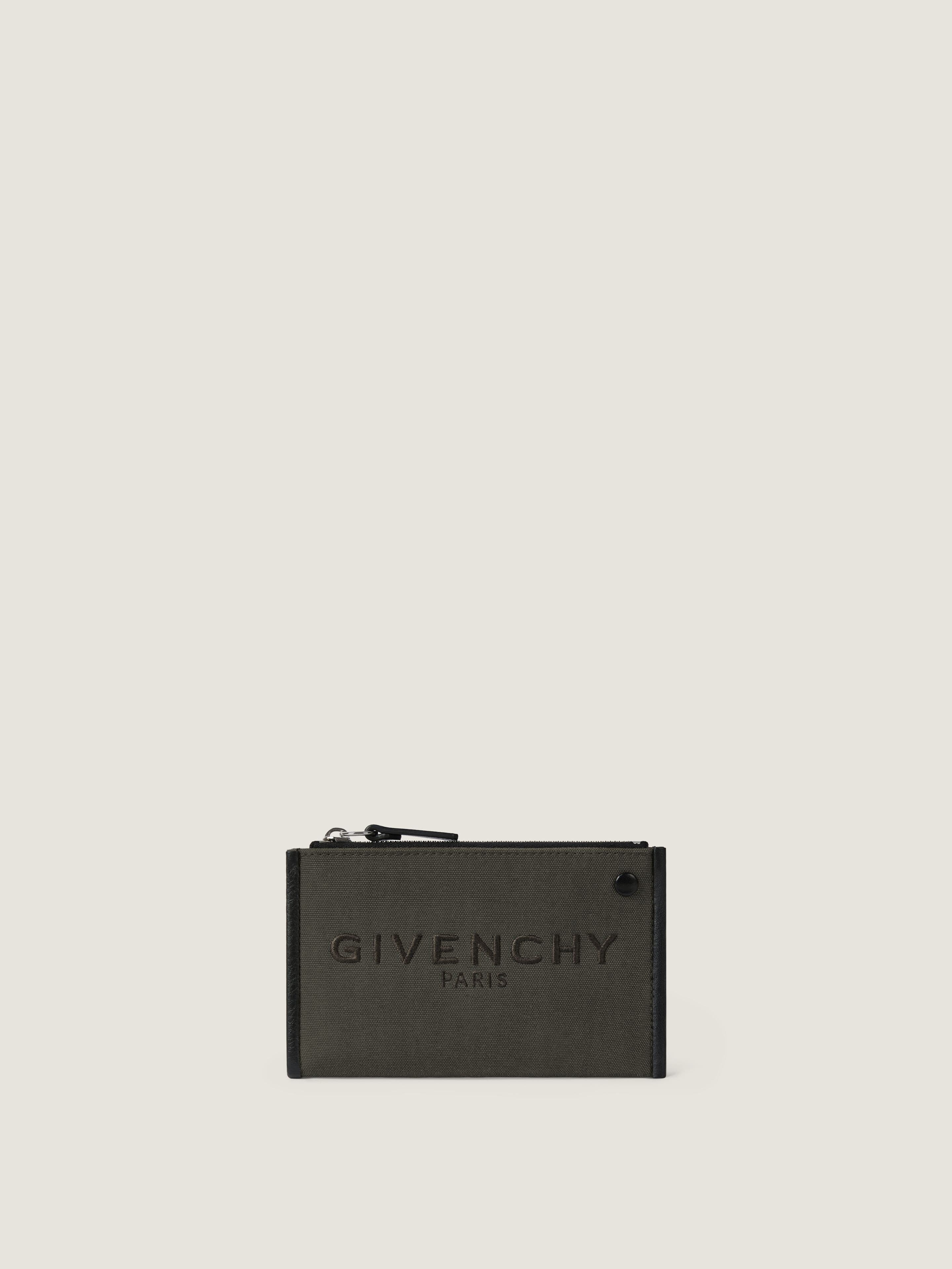 Cargo zipped card holder in canvas — BK60GMK21W-281