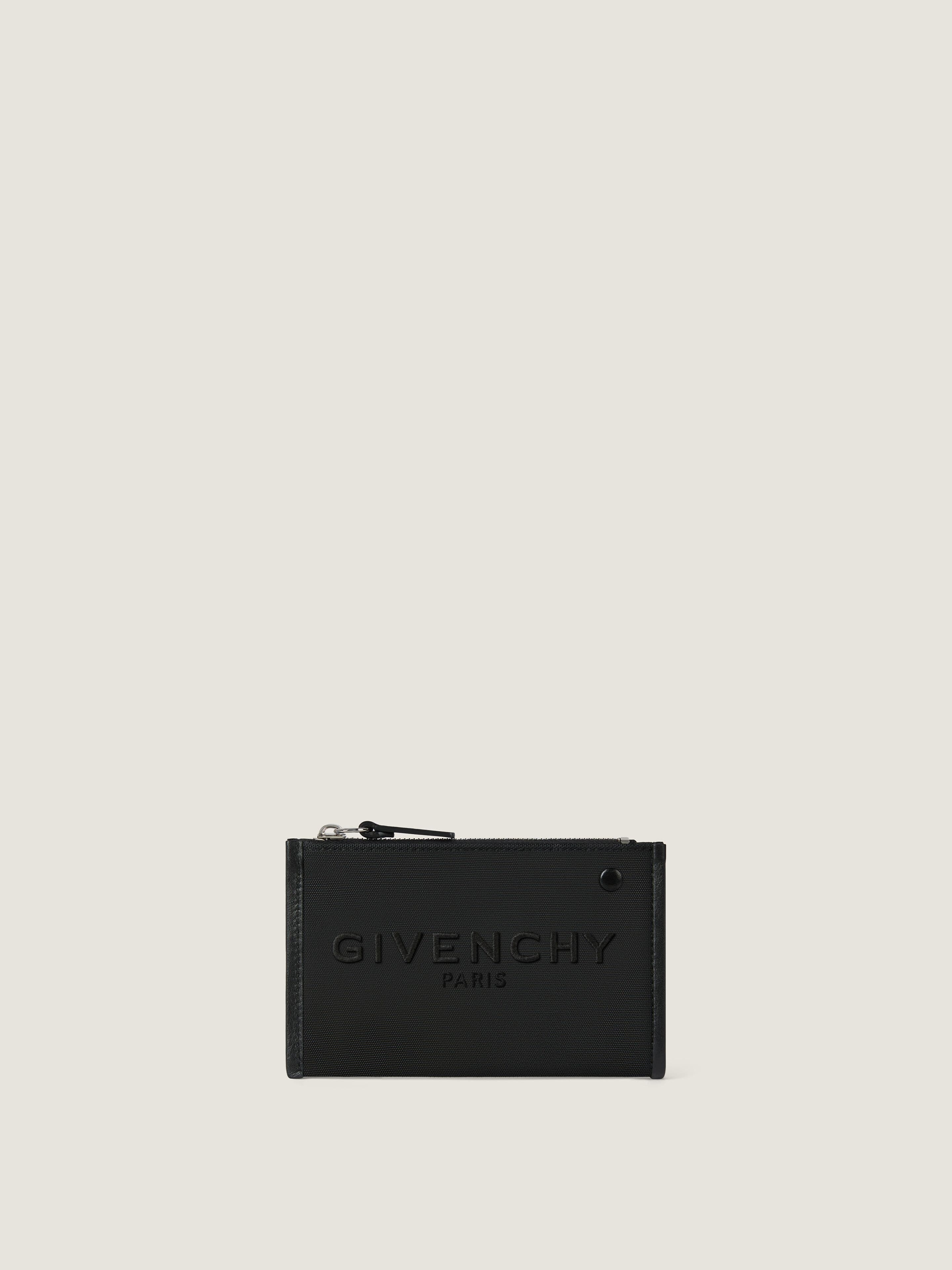 Cargo zipped card holder in canvas — BK60GMK21W-001