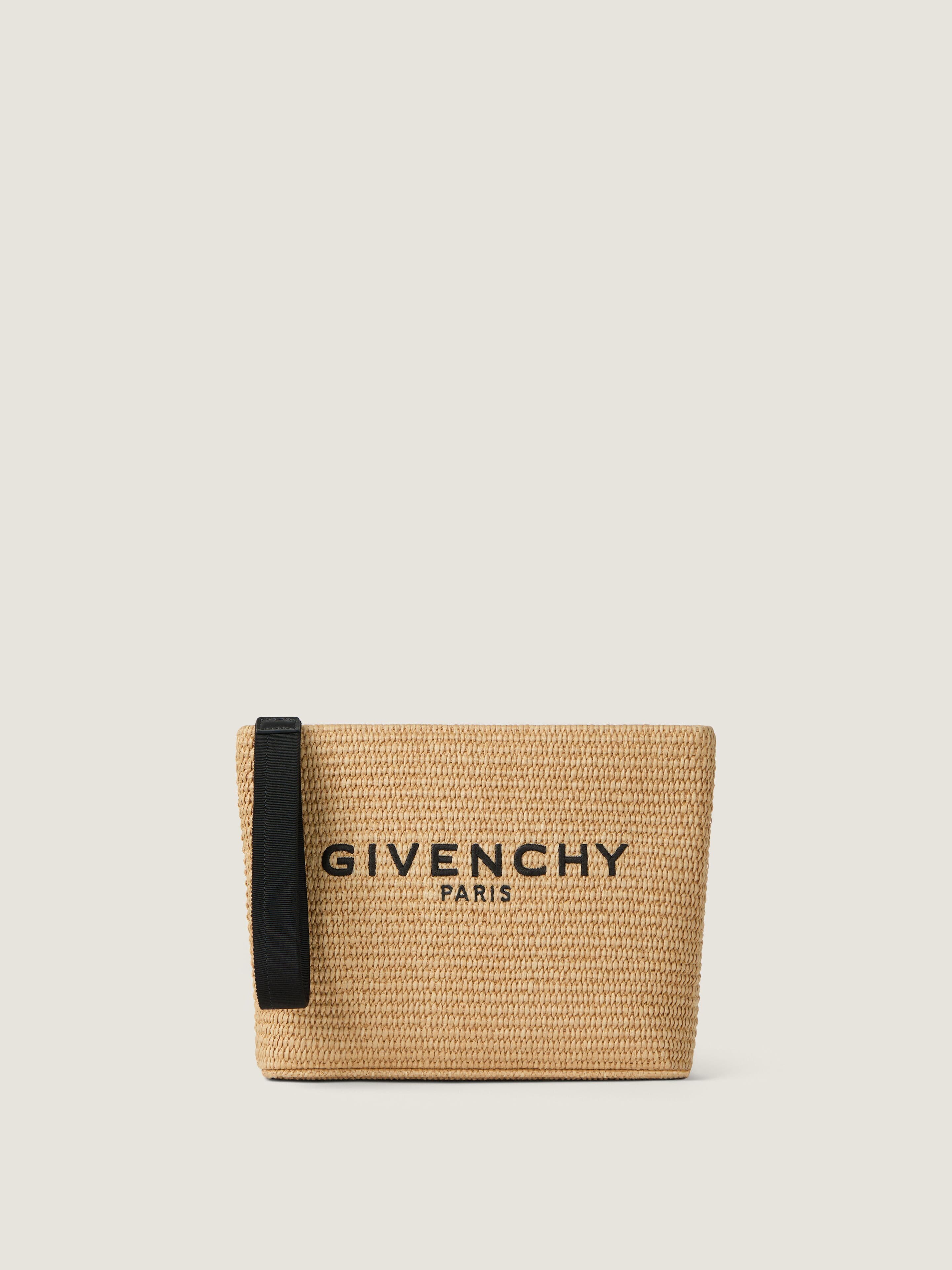 pouch in raffia — BB60PNB2F6-101