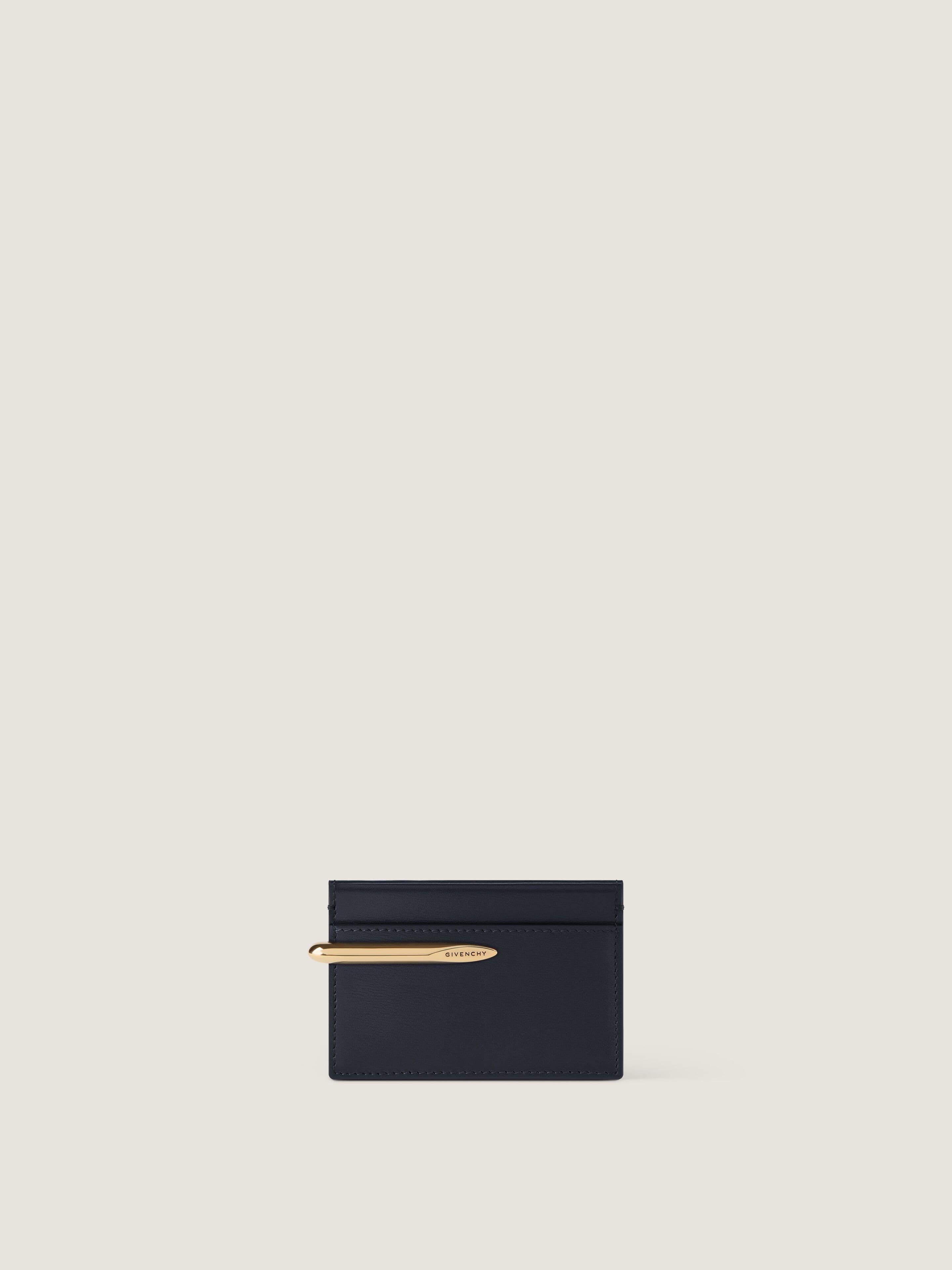 Pinch card holder in leather — BB60QDB2D3-001