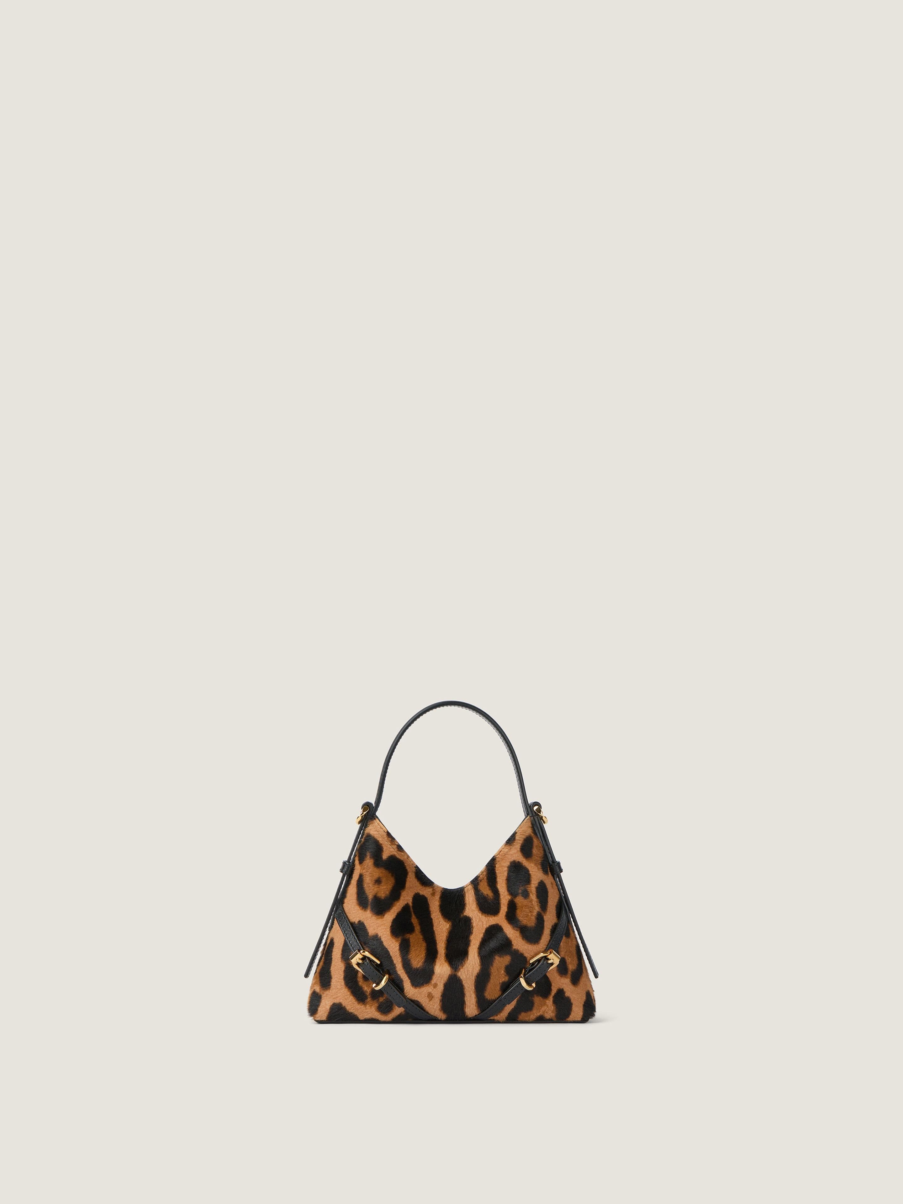 Nano Voyou bag in pony effect leather with leopard pattern — BB60PTB2B1-007