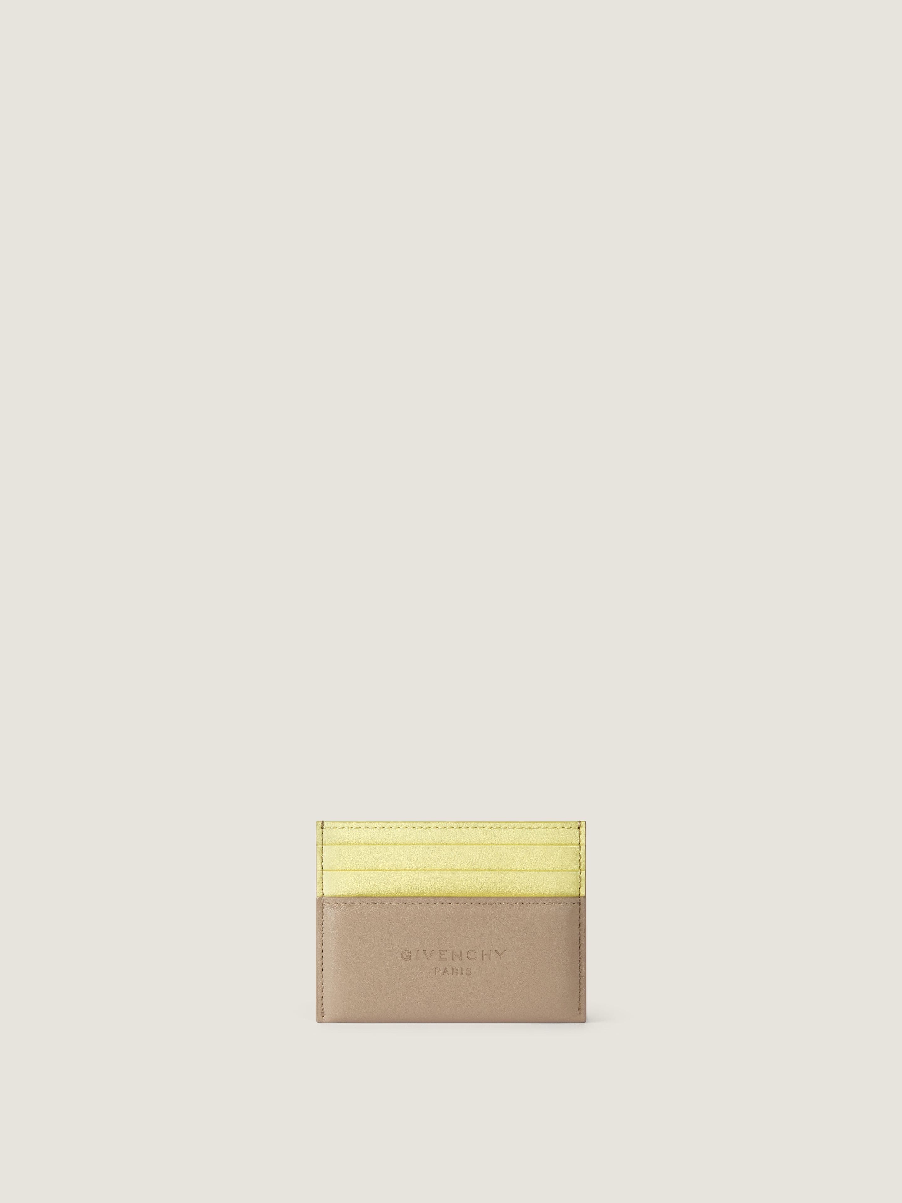 Antigona Stamped bicolor card holder in leather — BK60G0K21S-261