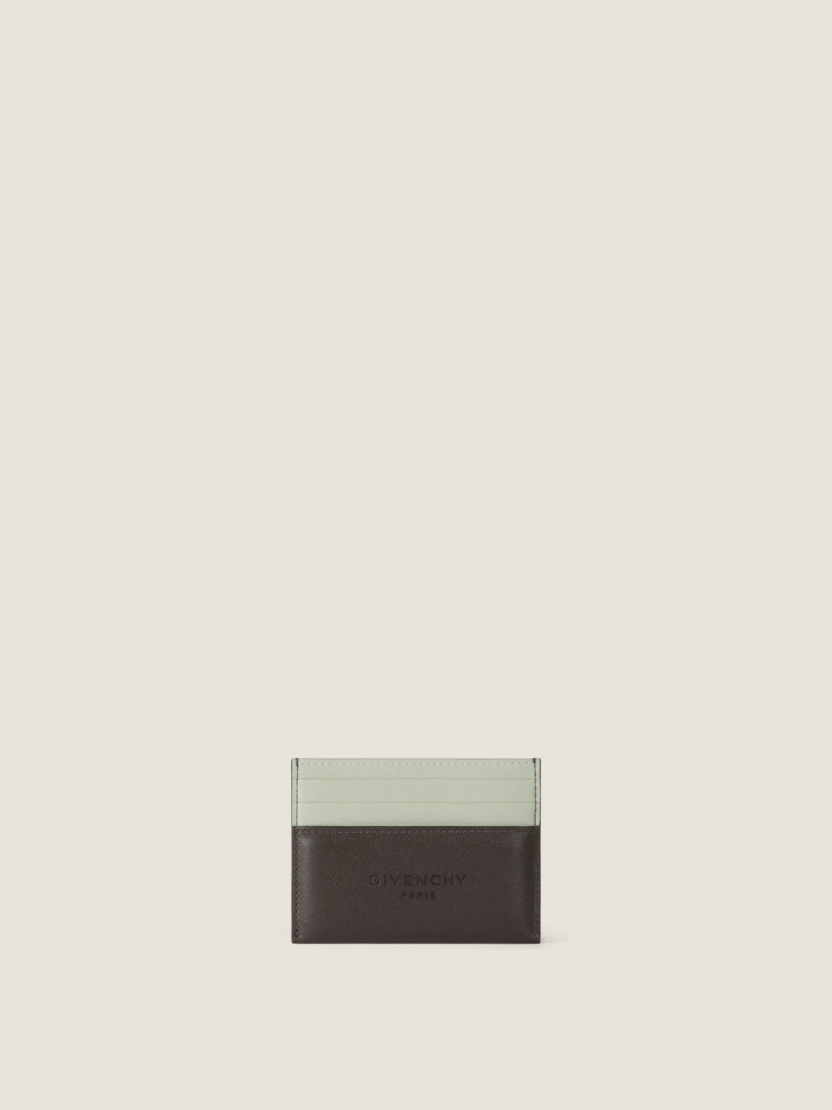 Antigona Stamped bicolor card holder in leather — BK60G0K21S-357