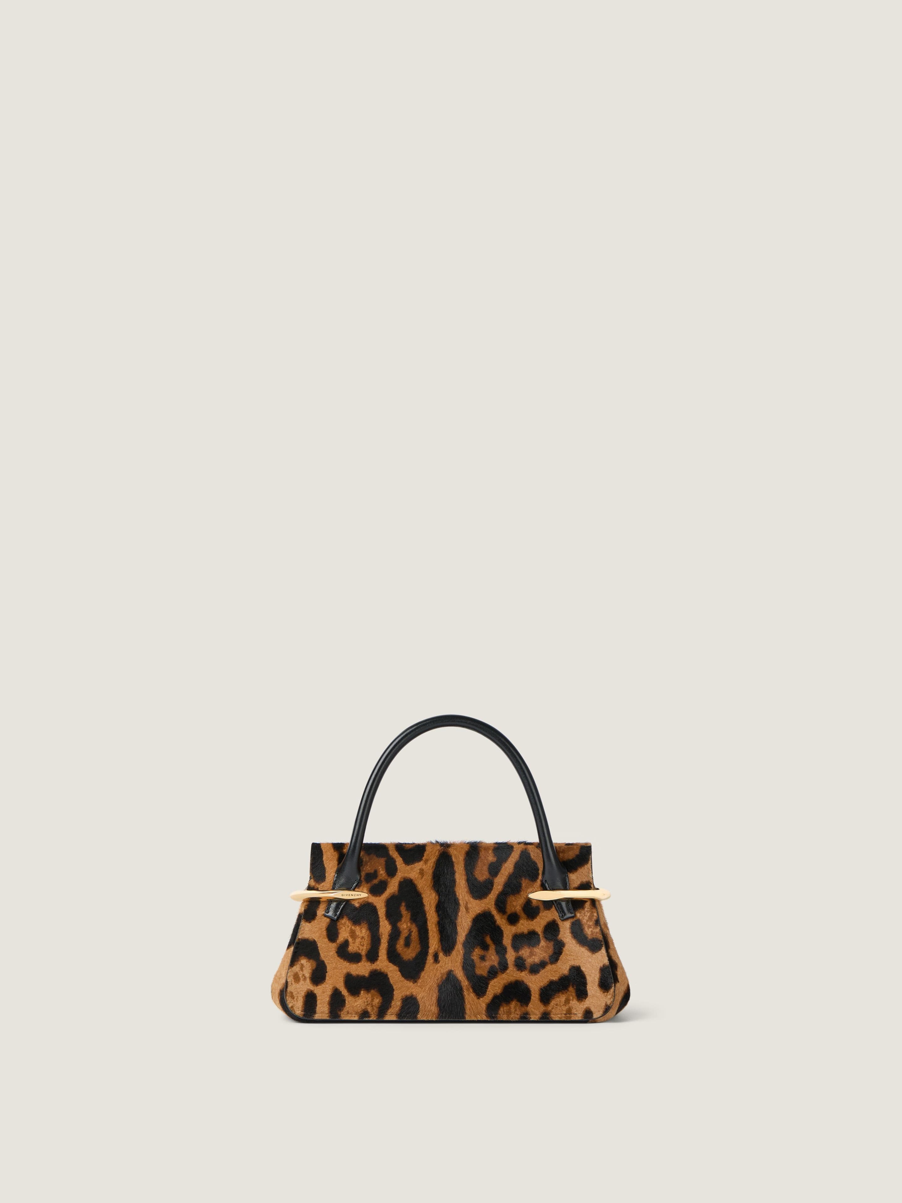 Mini Pinch bag in pony effect leather with leopard pattern — BB515JB2B1-007