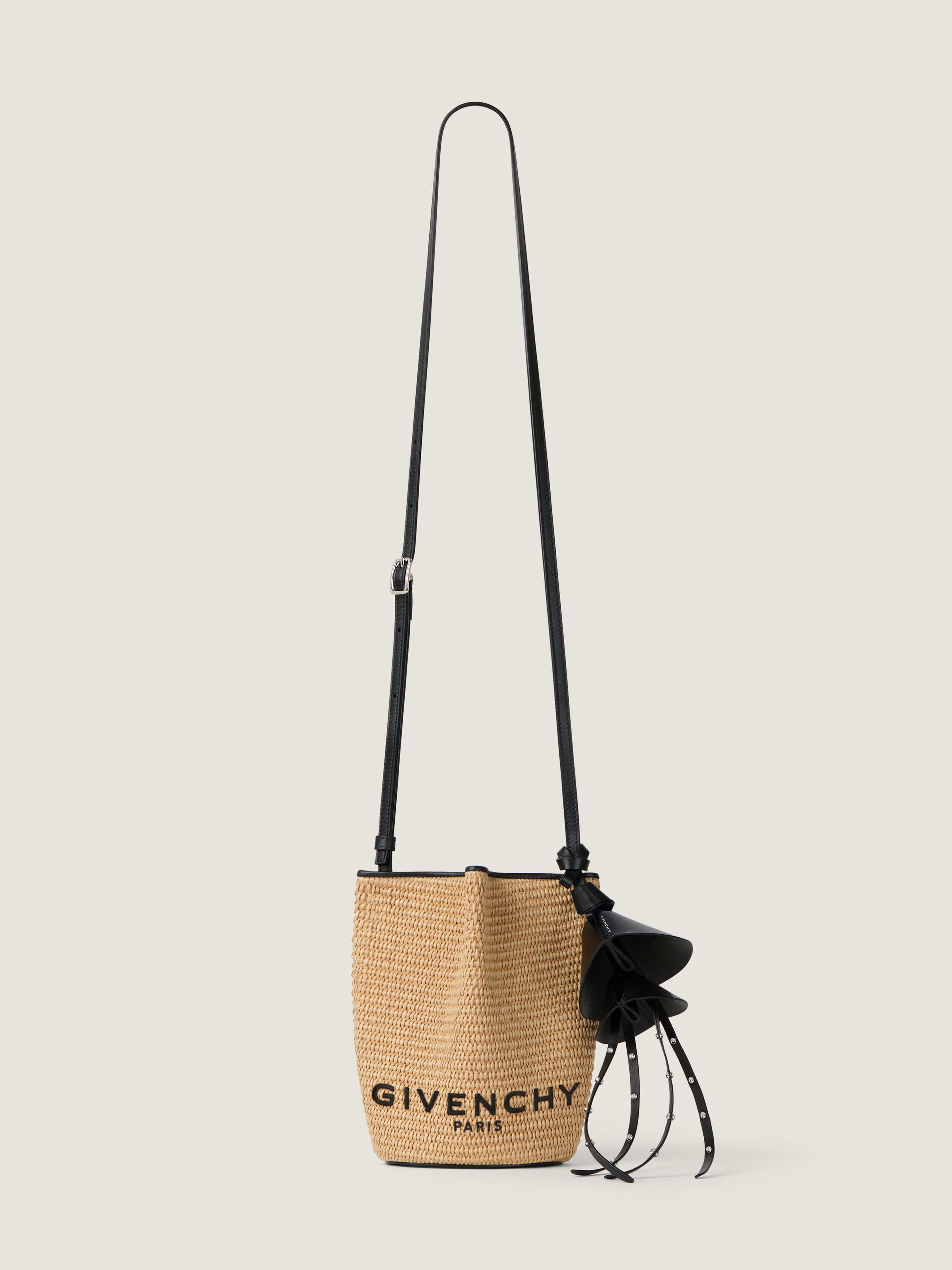 Nano Snap bucket bag in raffia — BB60QTB2F6-101