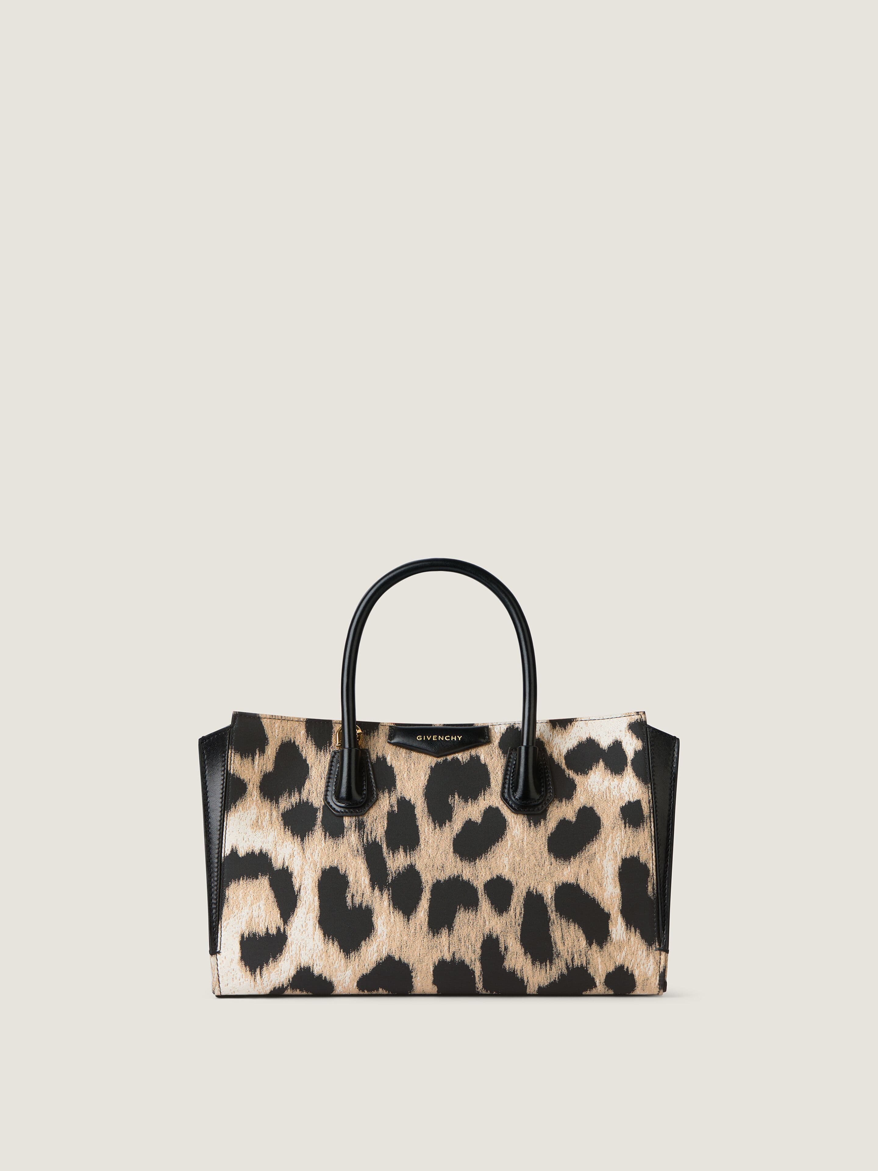 Small Antigona Catchall bag in leopard jacquard — BB5197B2J7-007