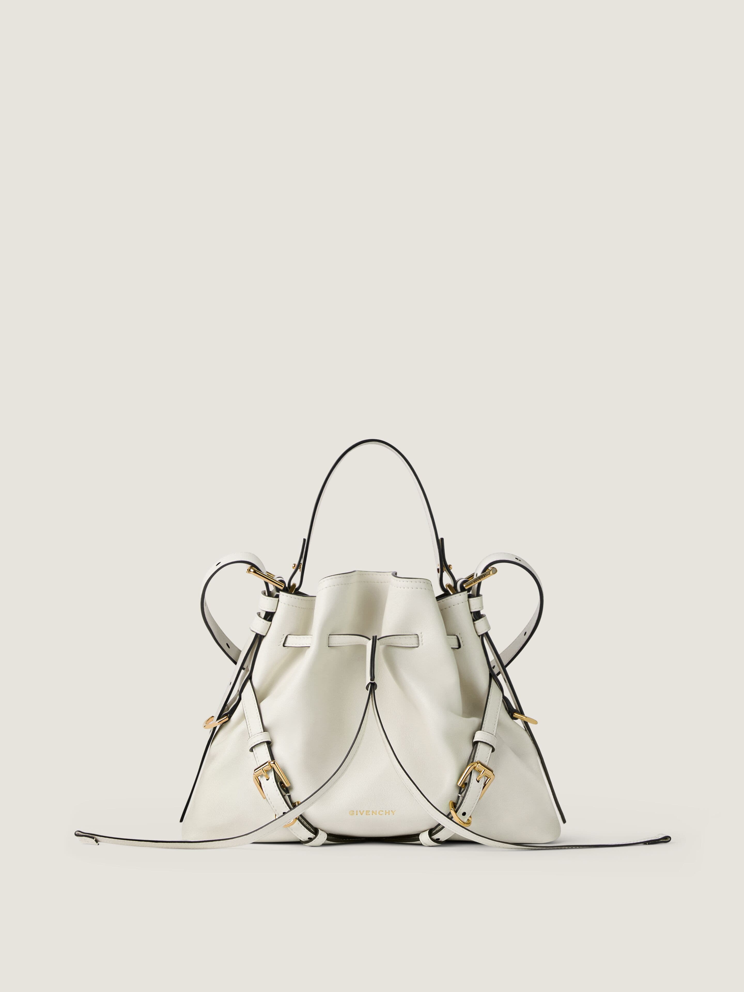 Small Voyou Bucket bag in shiny leather — BB518PB2AE-105