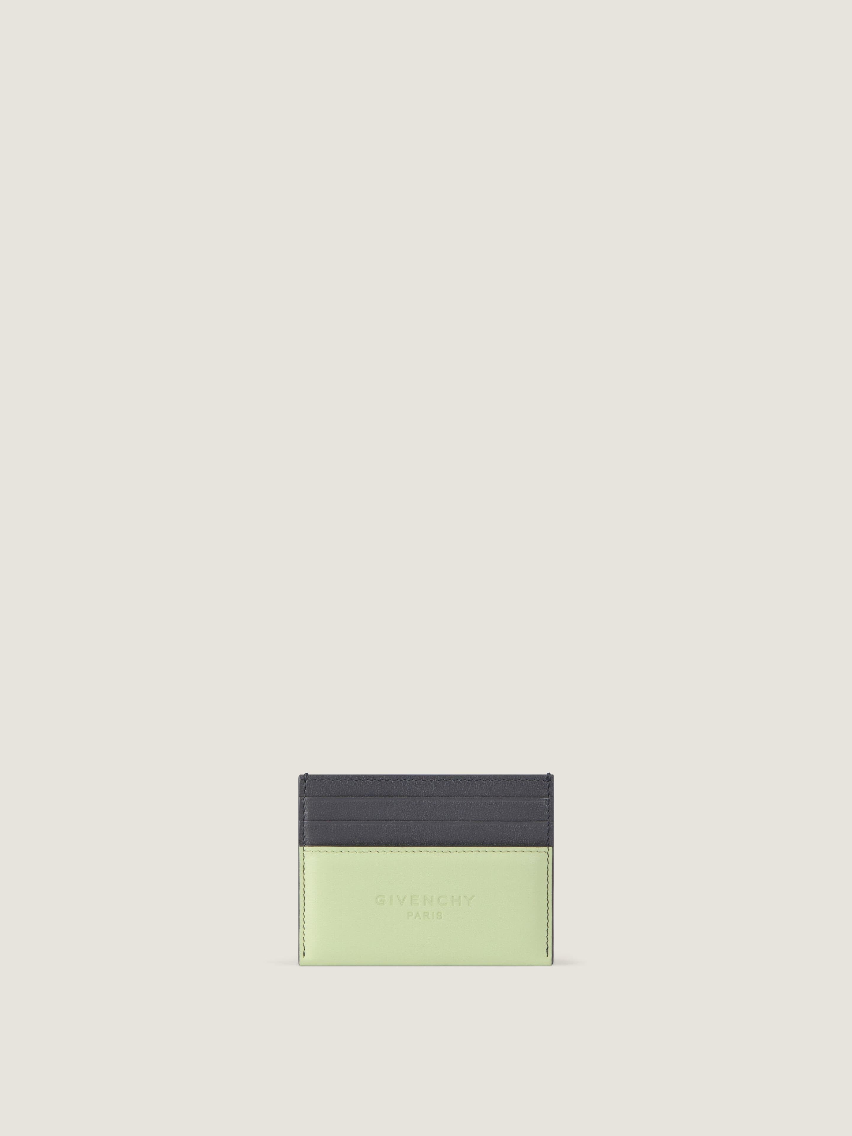 Antigona Stamped bicolor card holder in leather — BK60G0K21S-330