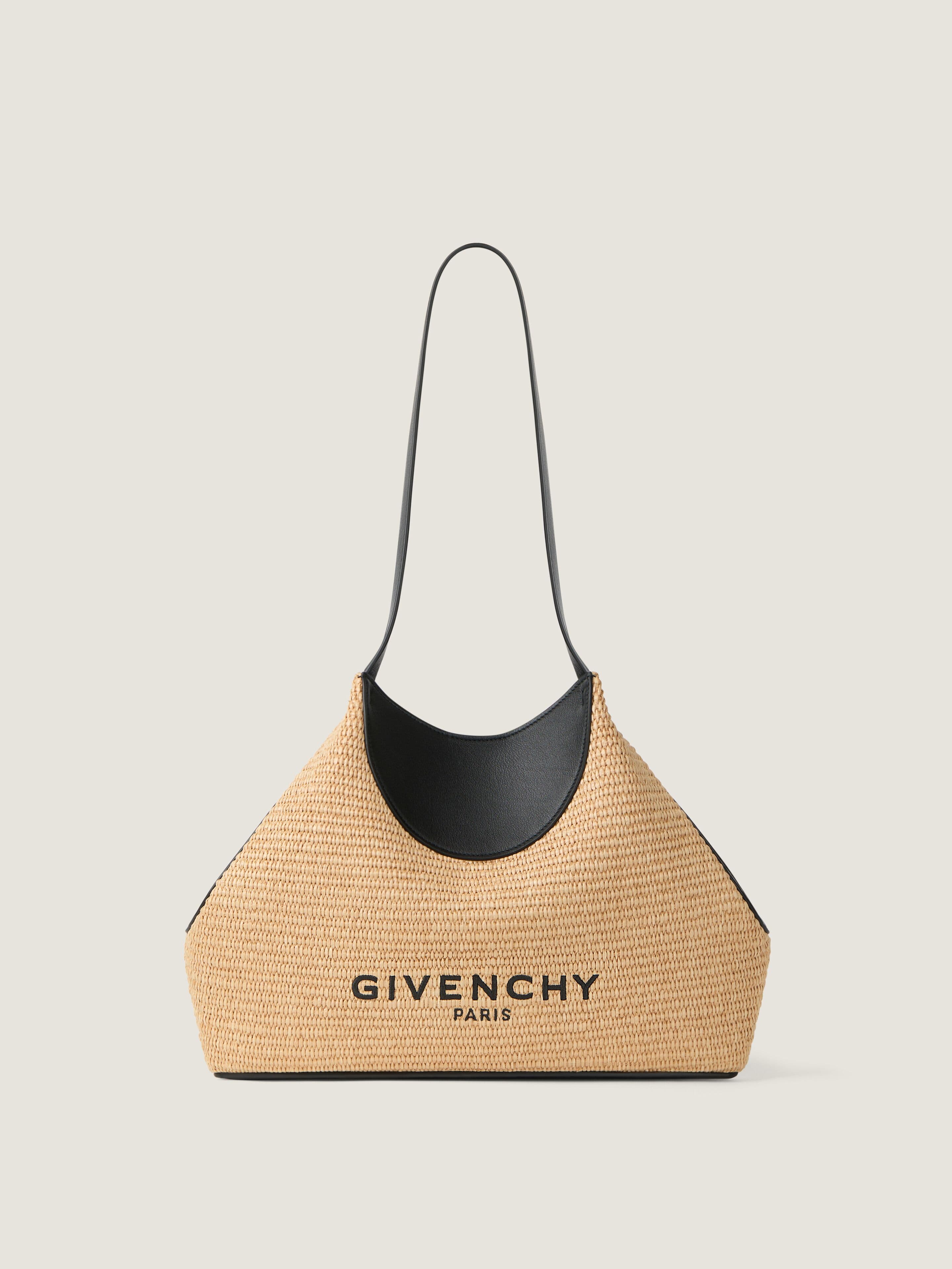 Small Facet tote bag in raffia — BB516PB2F6-101