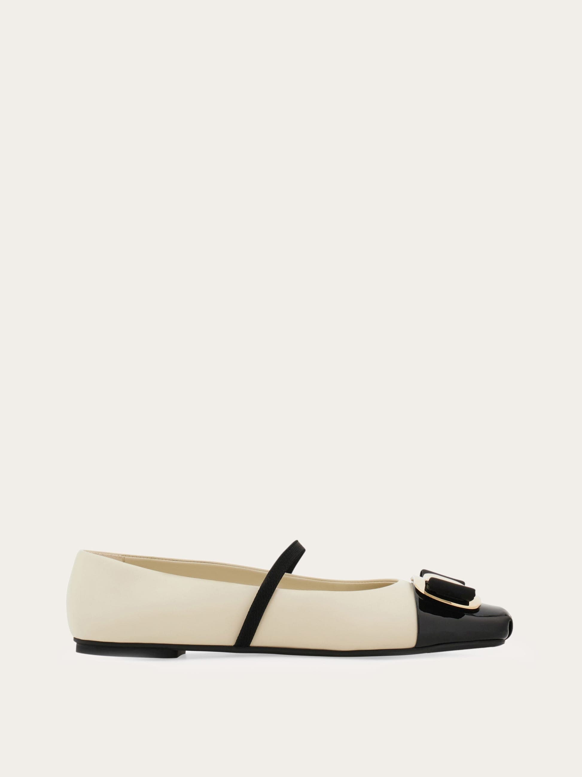 New Vara plate bicolor ballet flat — 777437