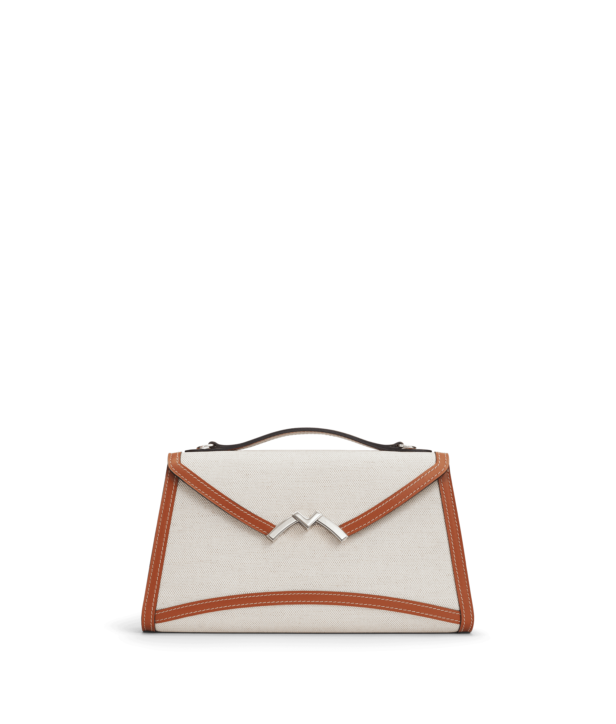 Gabrielle Clutch in Greige Cognac — C10728-0110