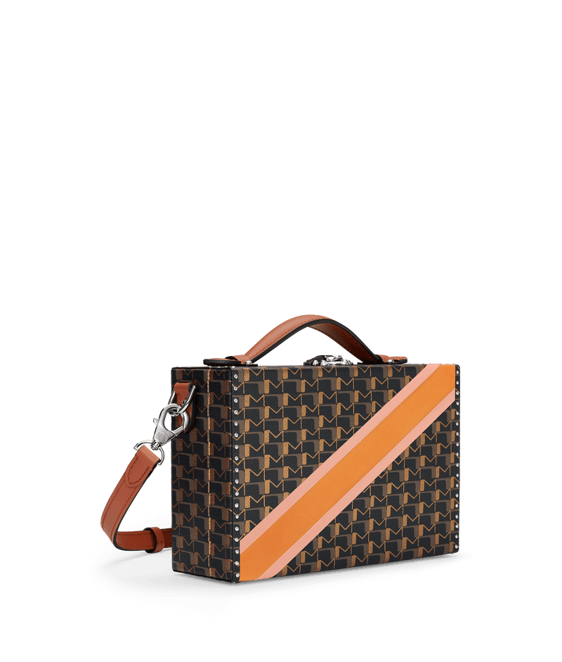 Little Suitcase Painted in Carbon Bronze Peach Mandarine — C20157-T100