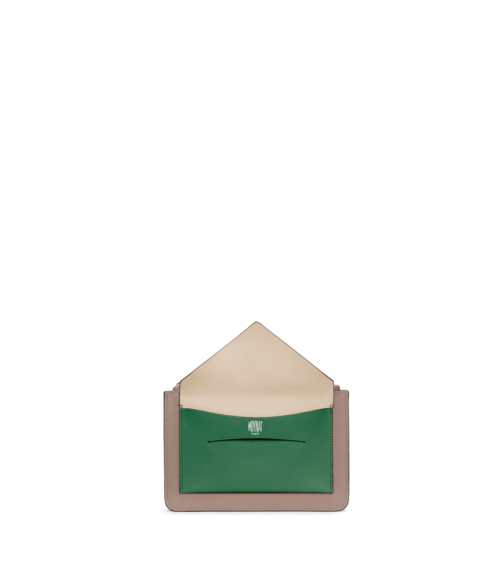 Trousse Enveloppe PM in Tourterelle Emeraude — CE0262-0145