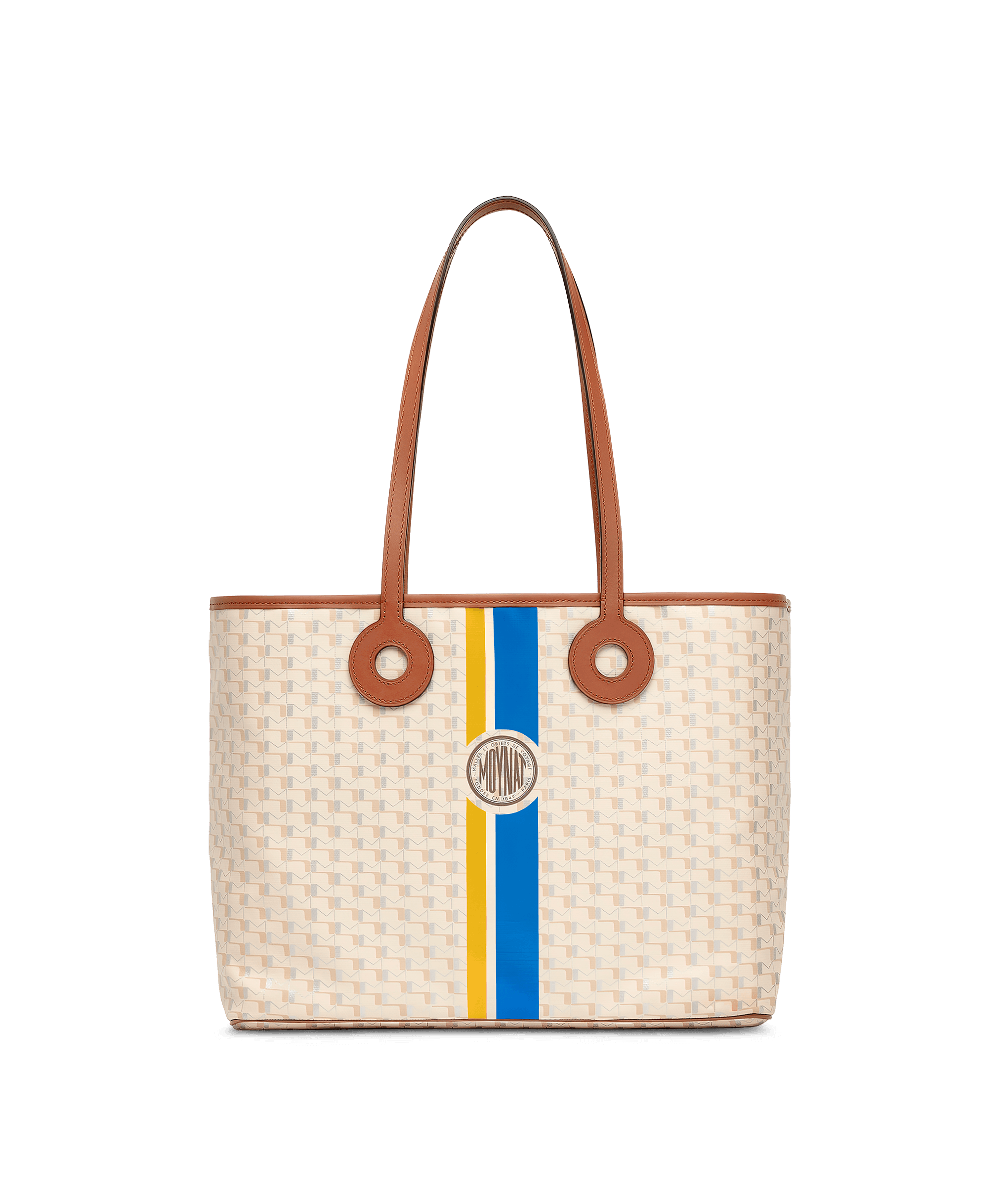 Oh! Tote Ruban MM in Greige Silver Jaune Navy — CI1214-R007