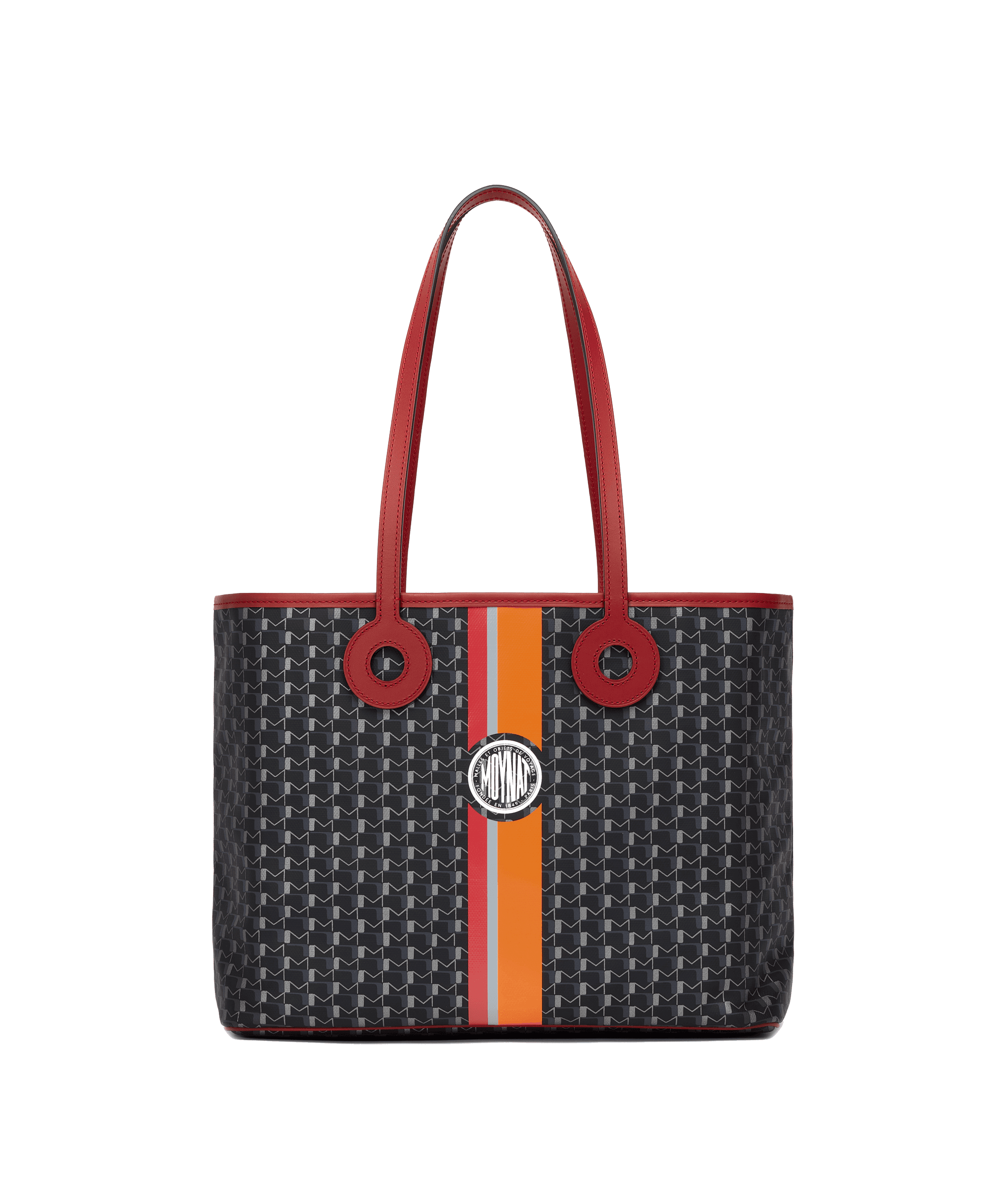 Oh! Tote Ruban Duo MM in Carbon Silver Madder — CI0748-T097