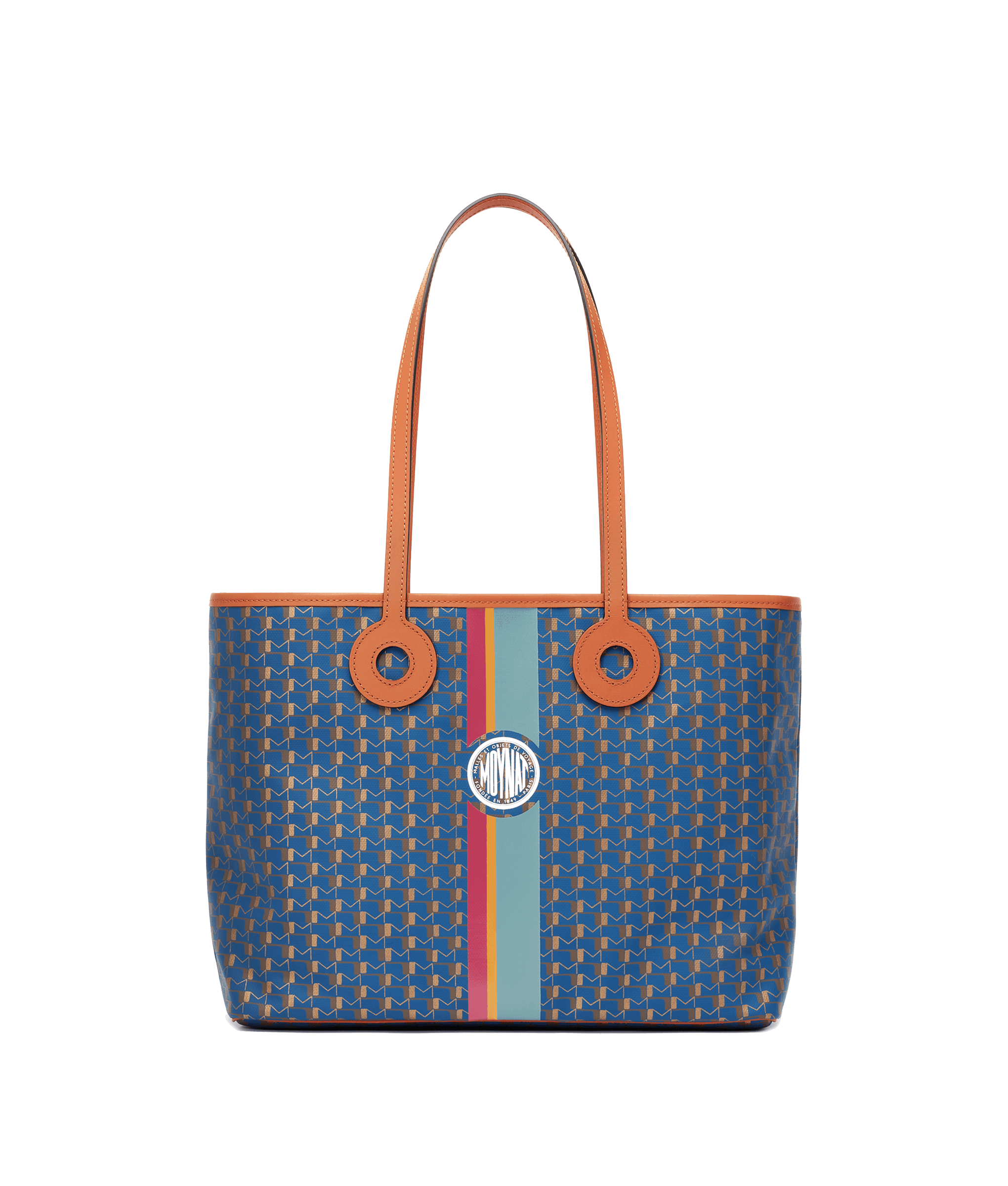 Oh! Tote Ruban Duo MM in Indigo Bronze Cognac — CI0748-T099